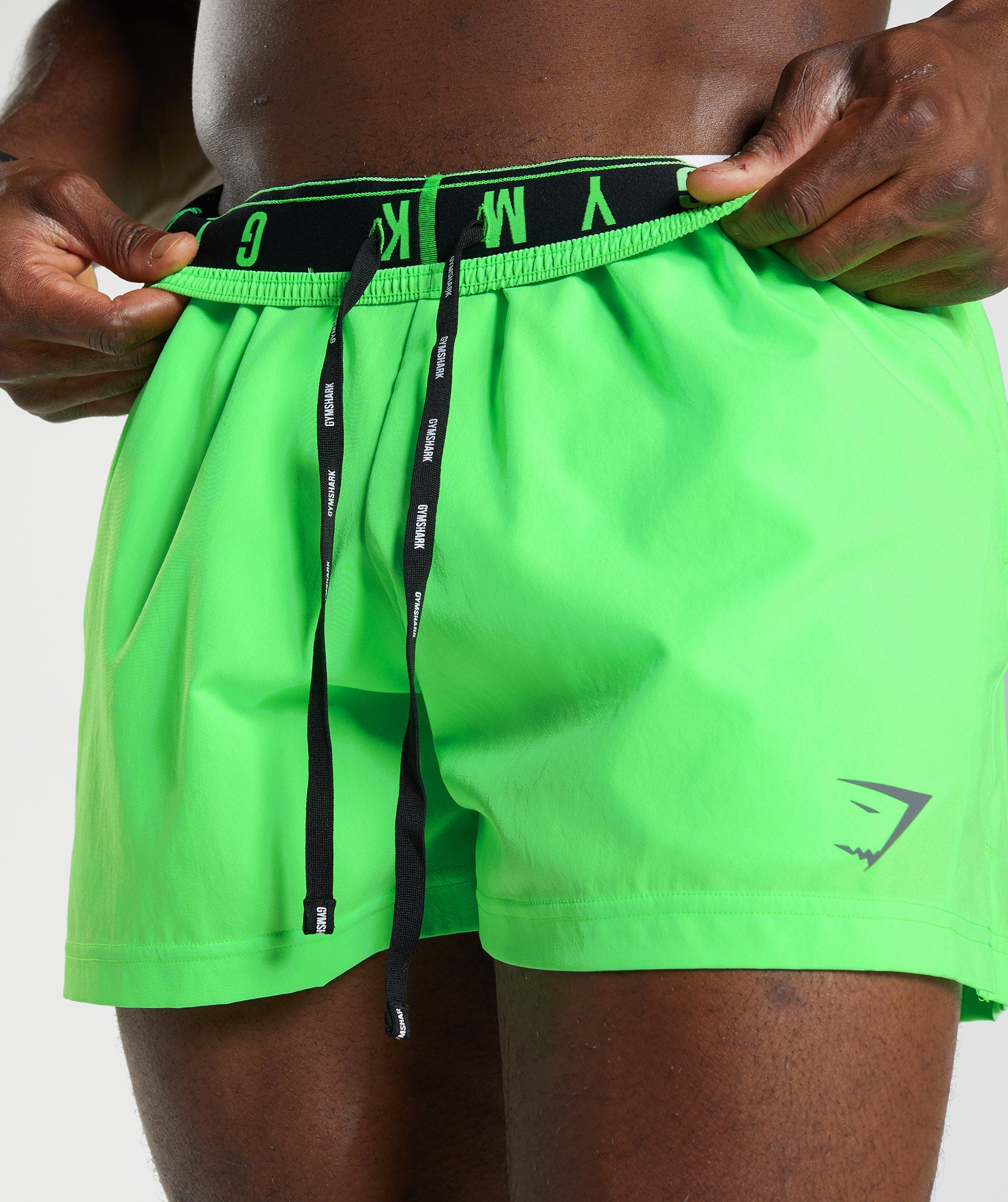 Gymshark Sport Run 3 Shorts - Fluo Lime