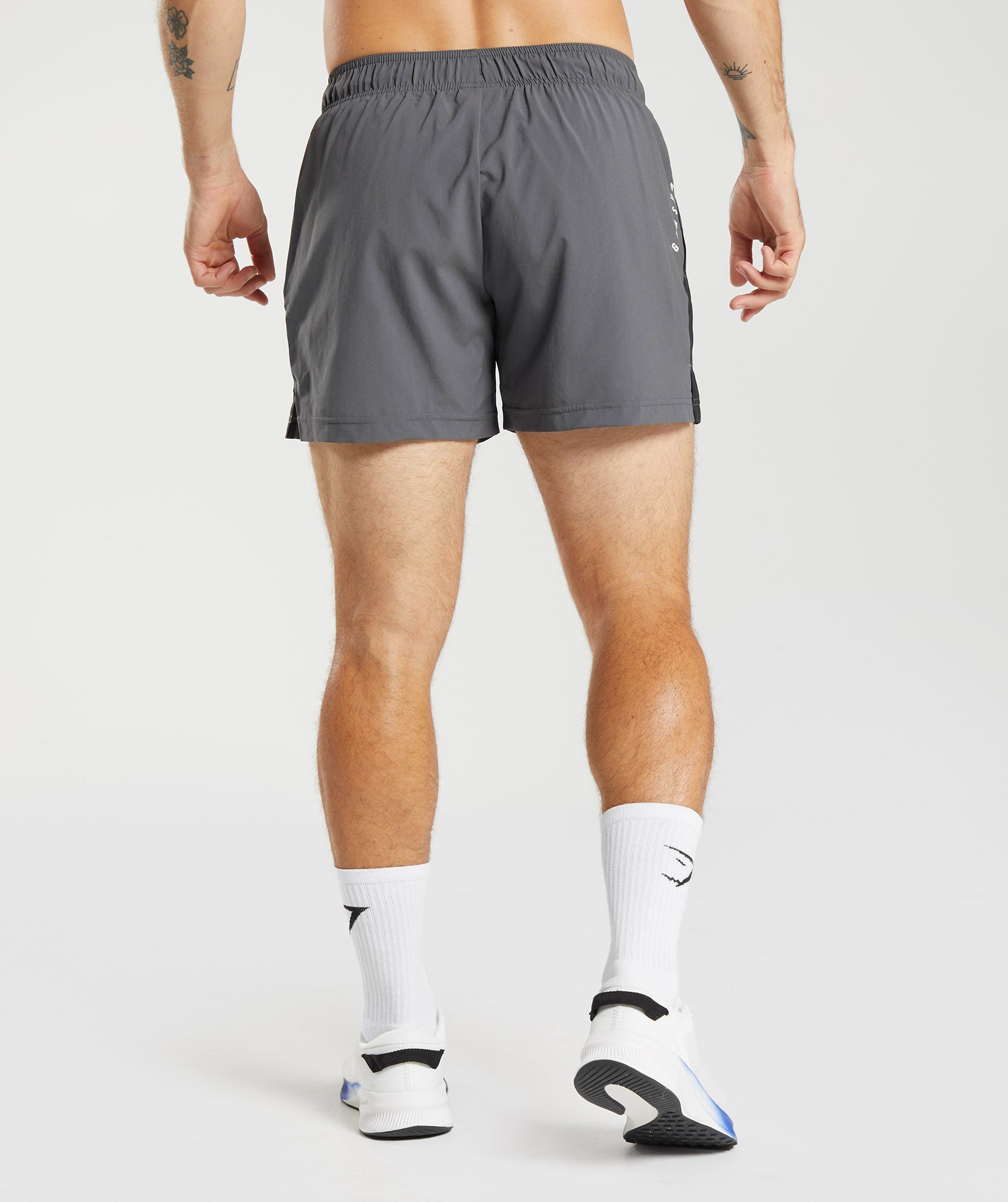 GYMSHARK Flex Grey Shorts in Grey