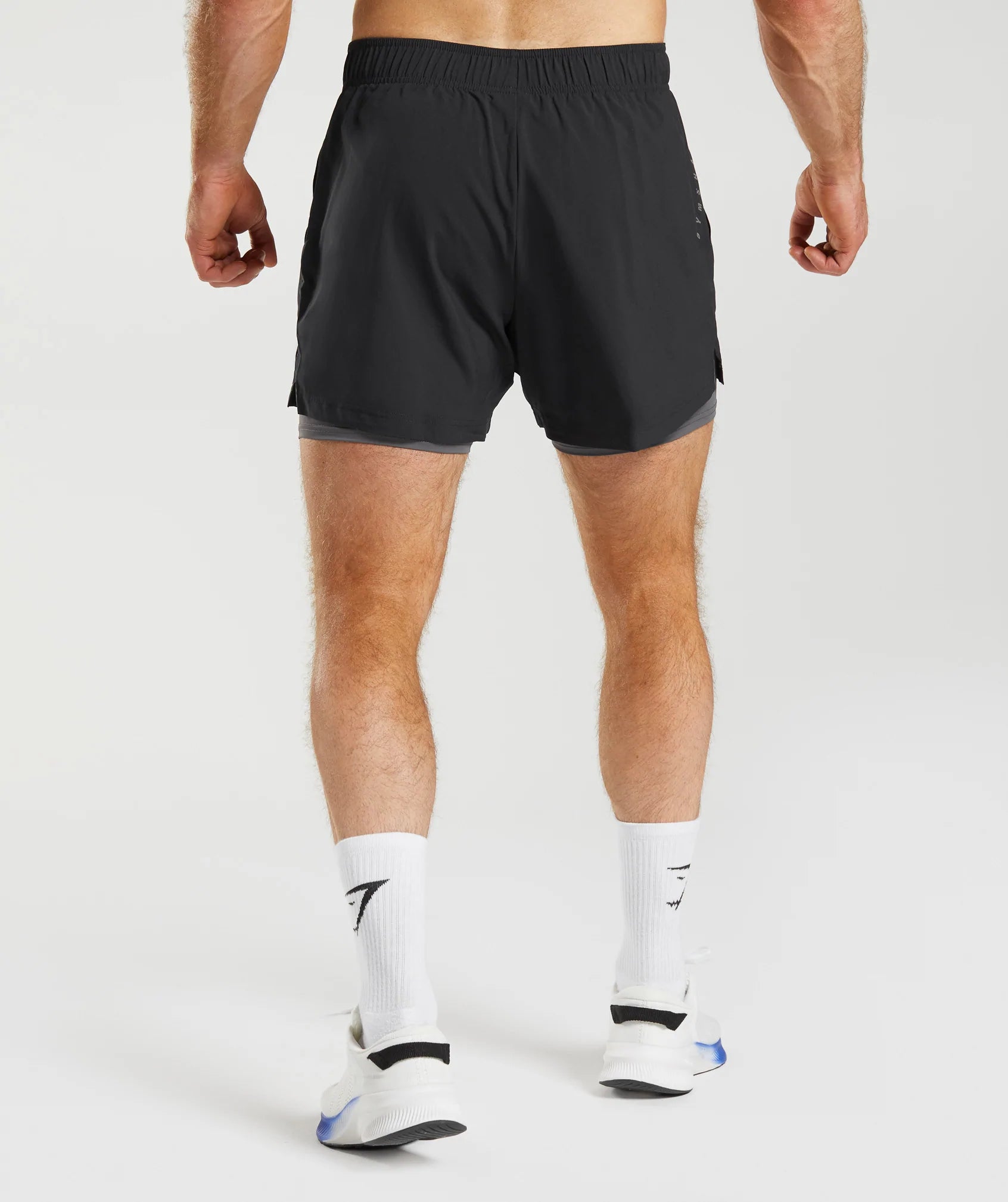 AE, Statement Ribbed Flex Shorts - Black, Gym Shorts Men