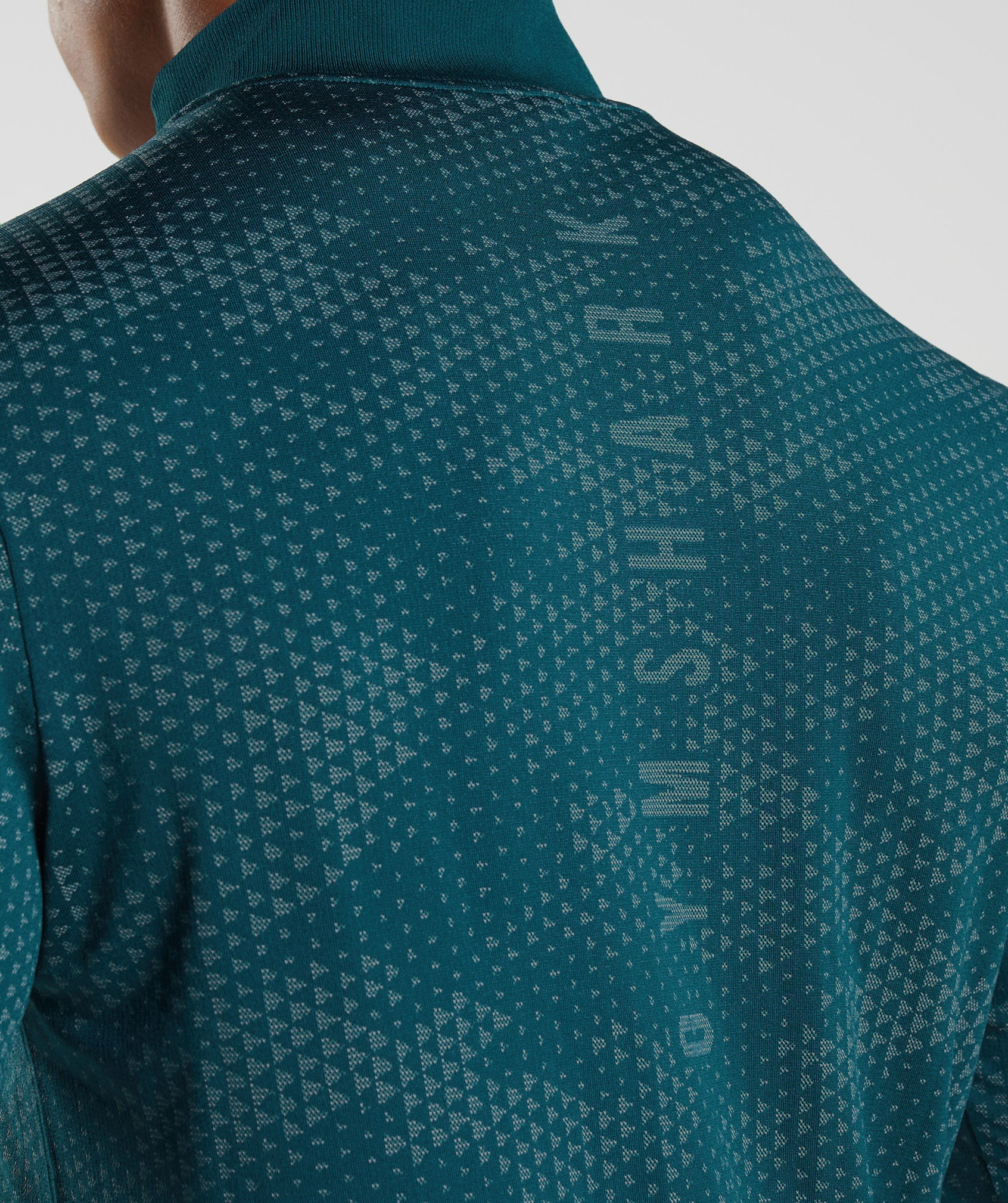 Sport Seamless 1/4 Zip in Winter Teal/Slate Blue