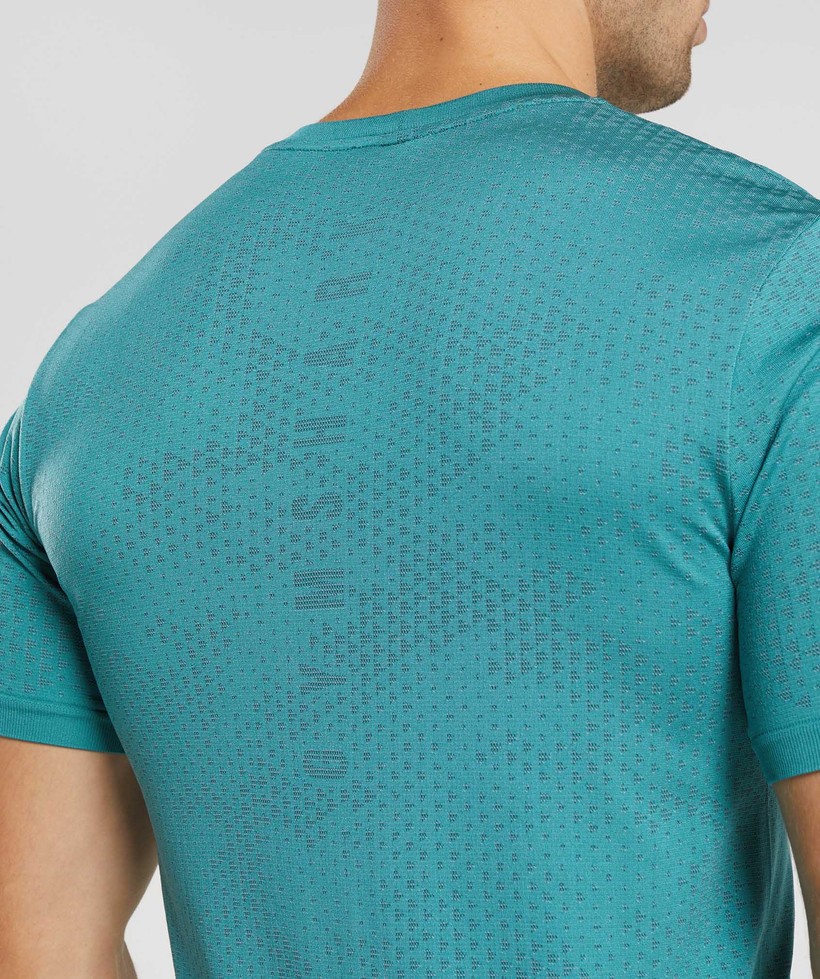 Sport Seamless T-Shirt in Slate Blue/Winter Teal