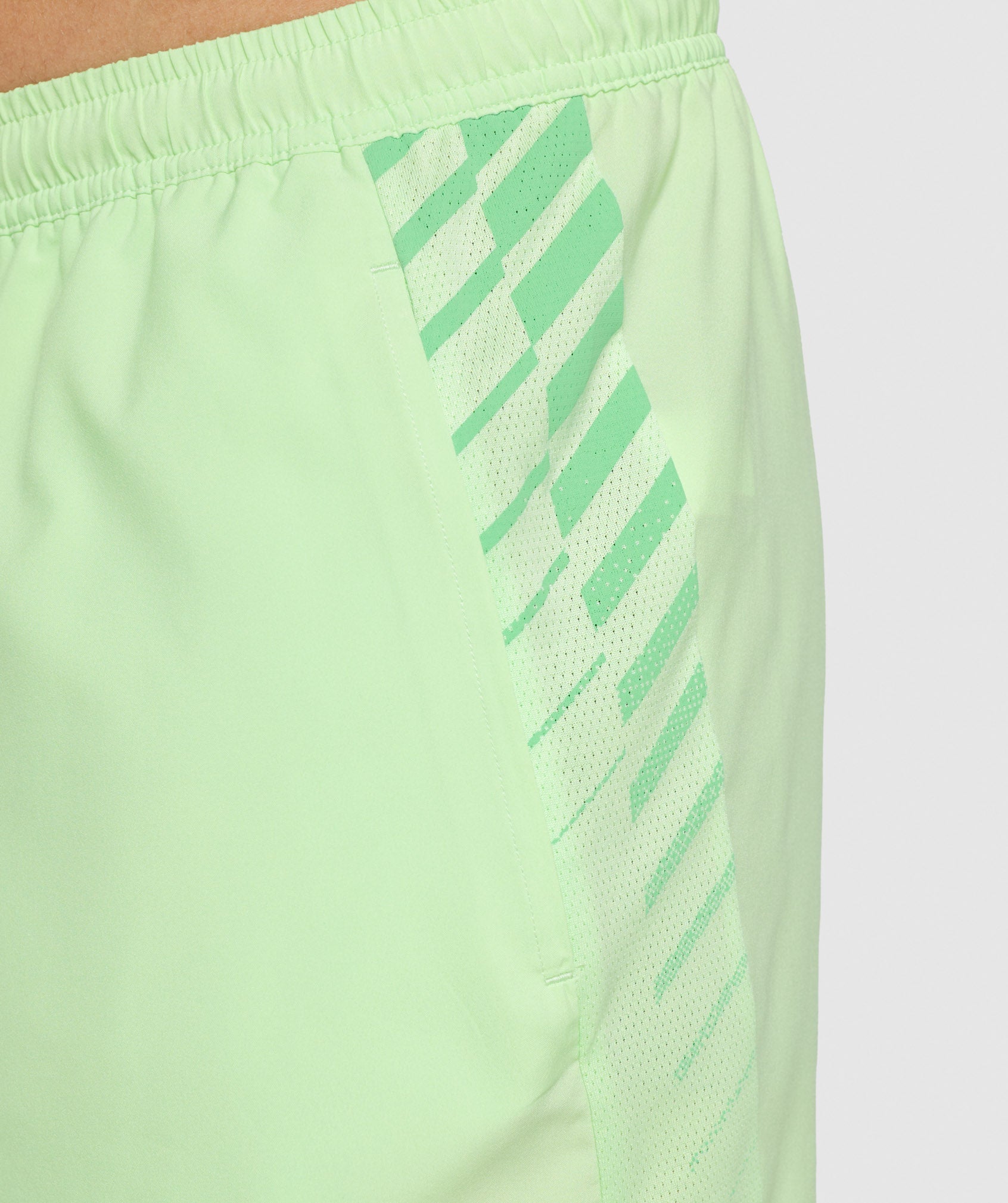 Sport Stripe 7" Shorts in Bali Green