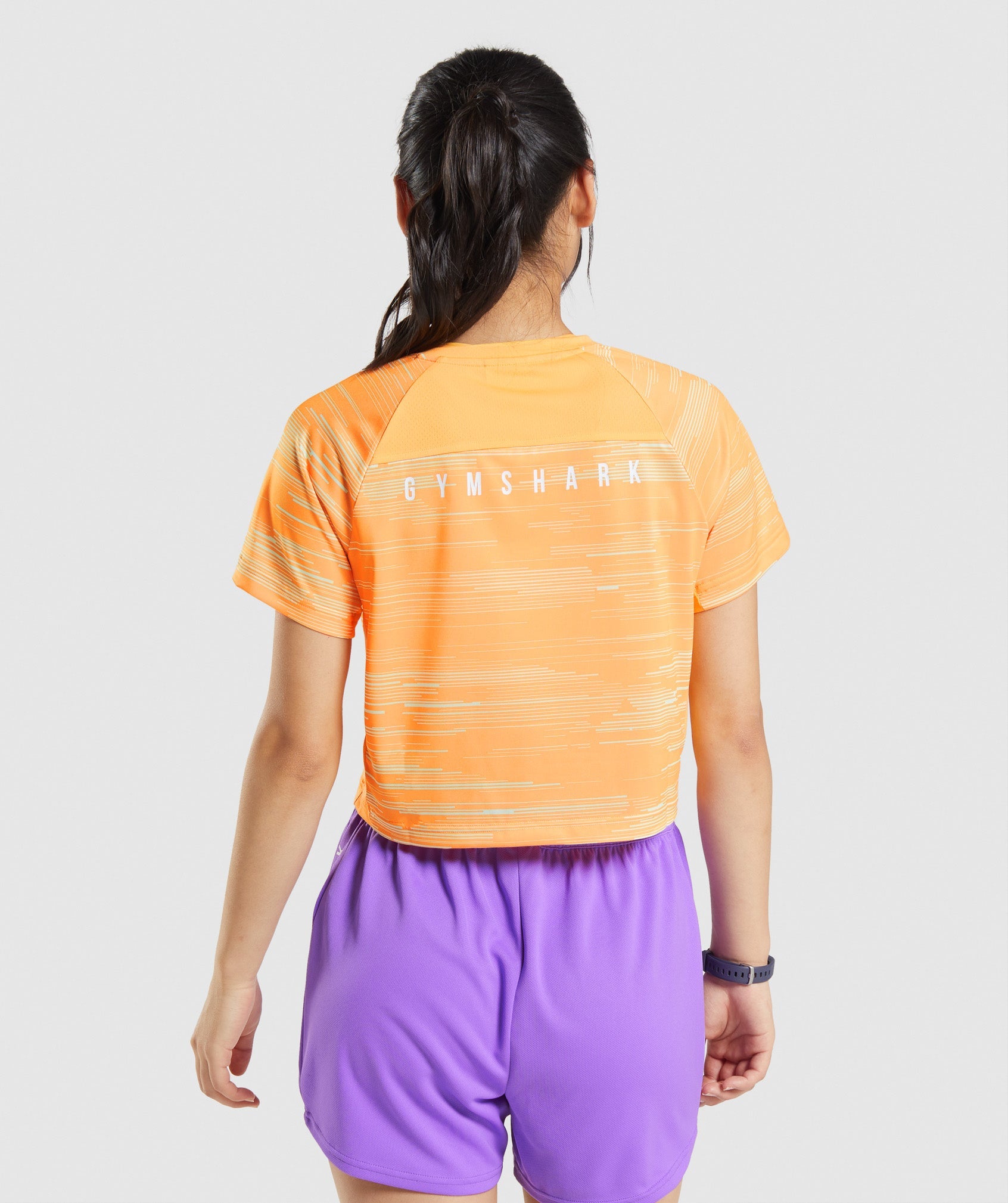 Sport Midi T-Shirt in Orange Print