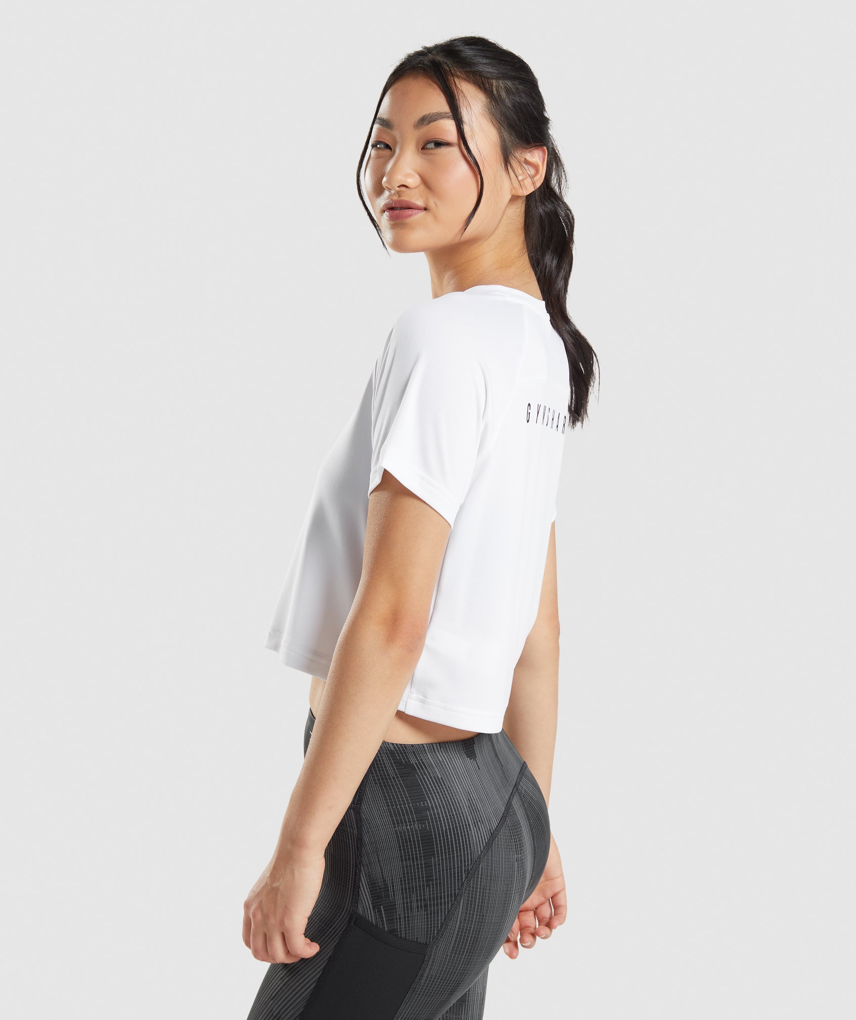 Sport Midi T-Shirt in White - view 3