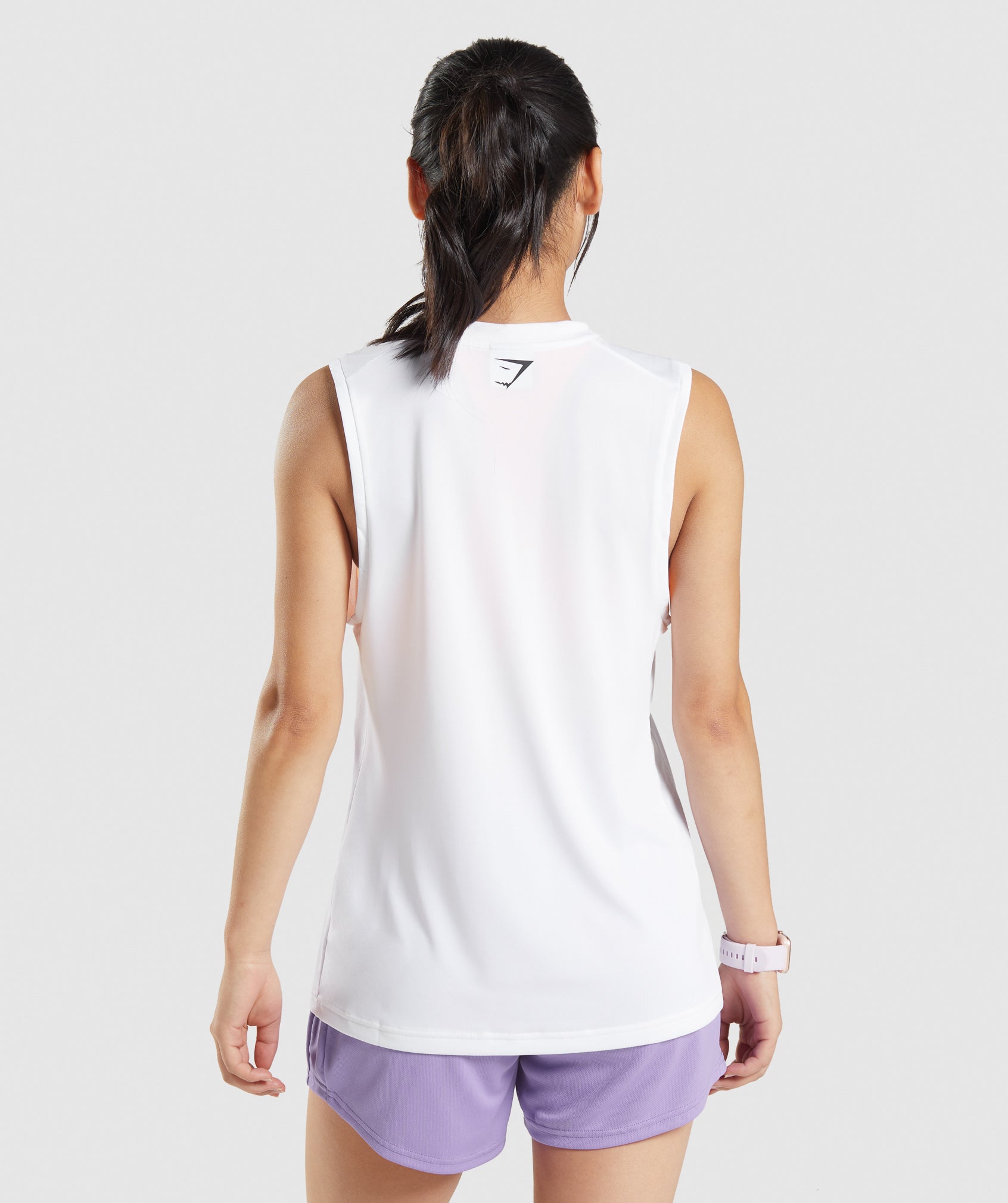 Sport Loose Tank in White - view 2