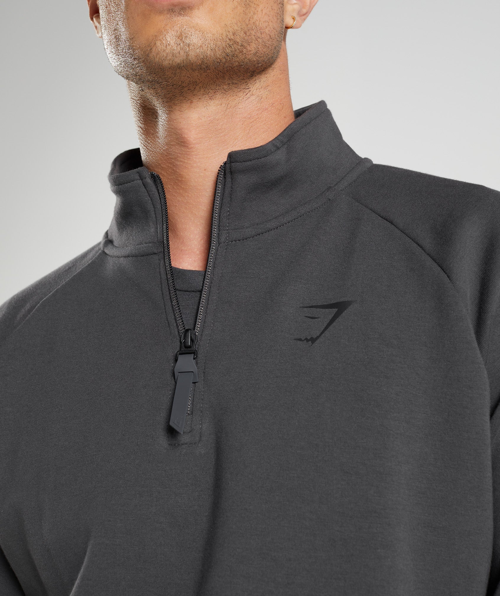 Rest Day 1/4 Zip in Onyx Grey