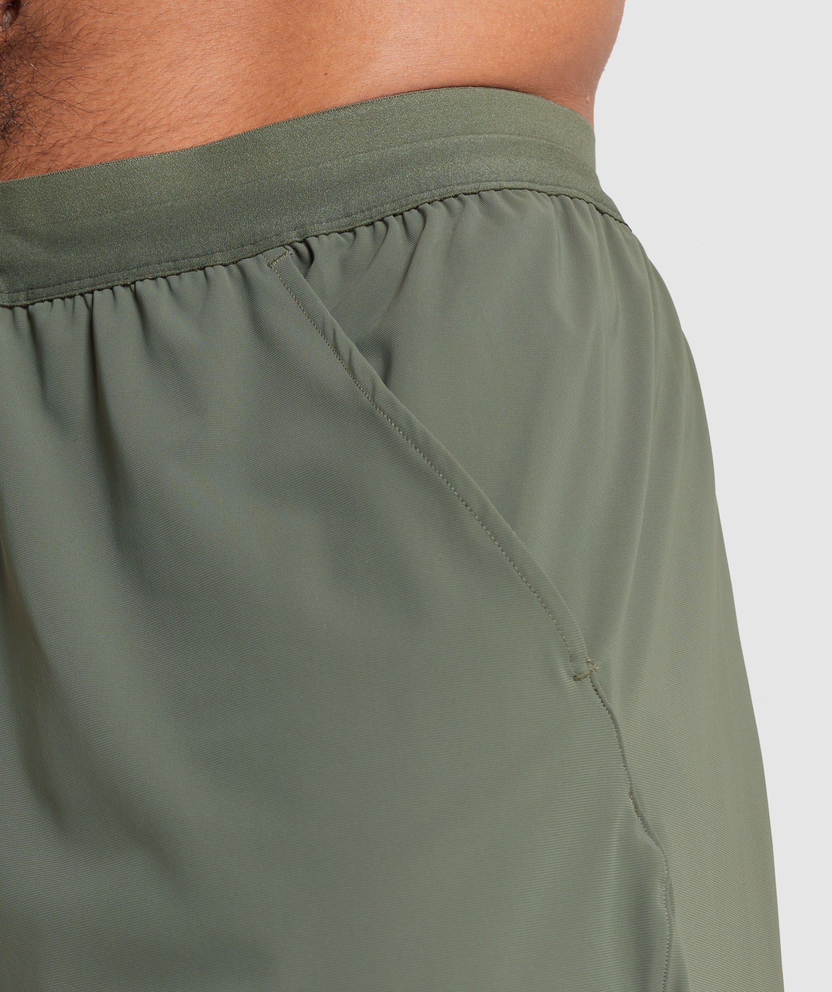 Gymshark Gymshark Arrival 5 Shorts - Core Olive on Marmalade