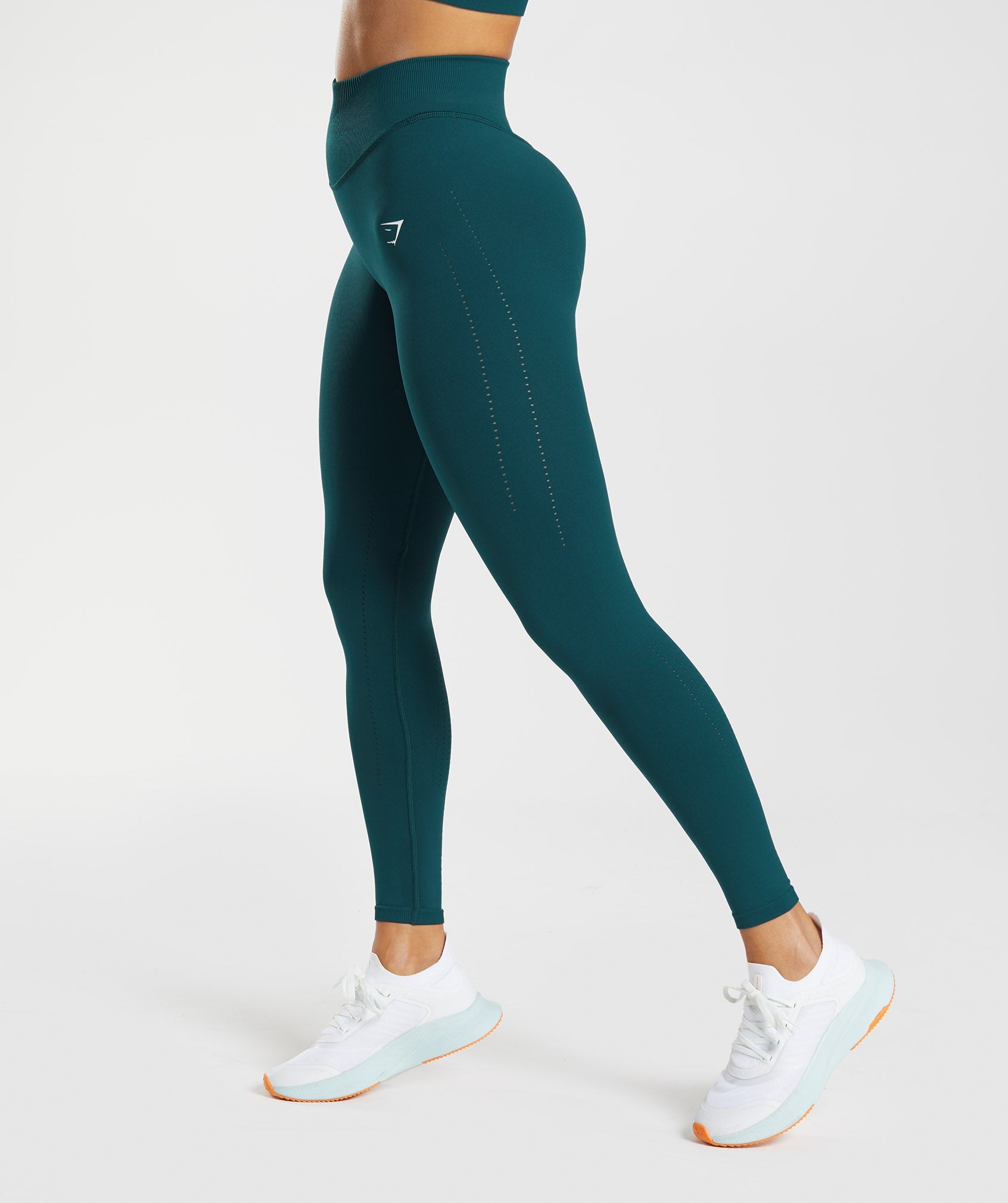 Gymshark Sweat Seamless Long Sleeve Top - Winter Teal