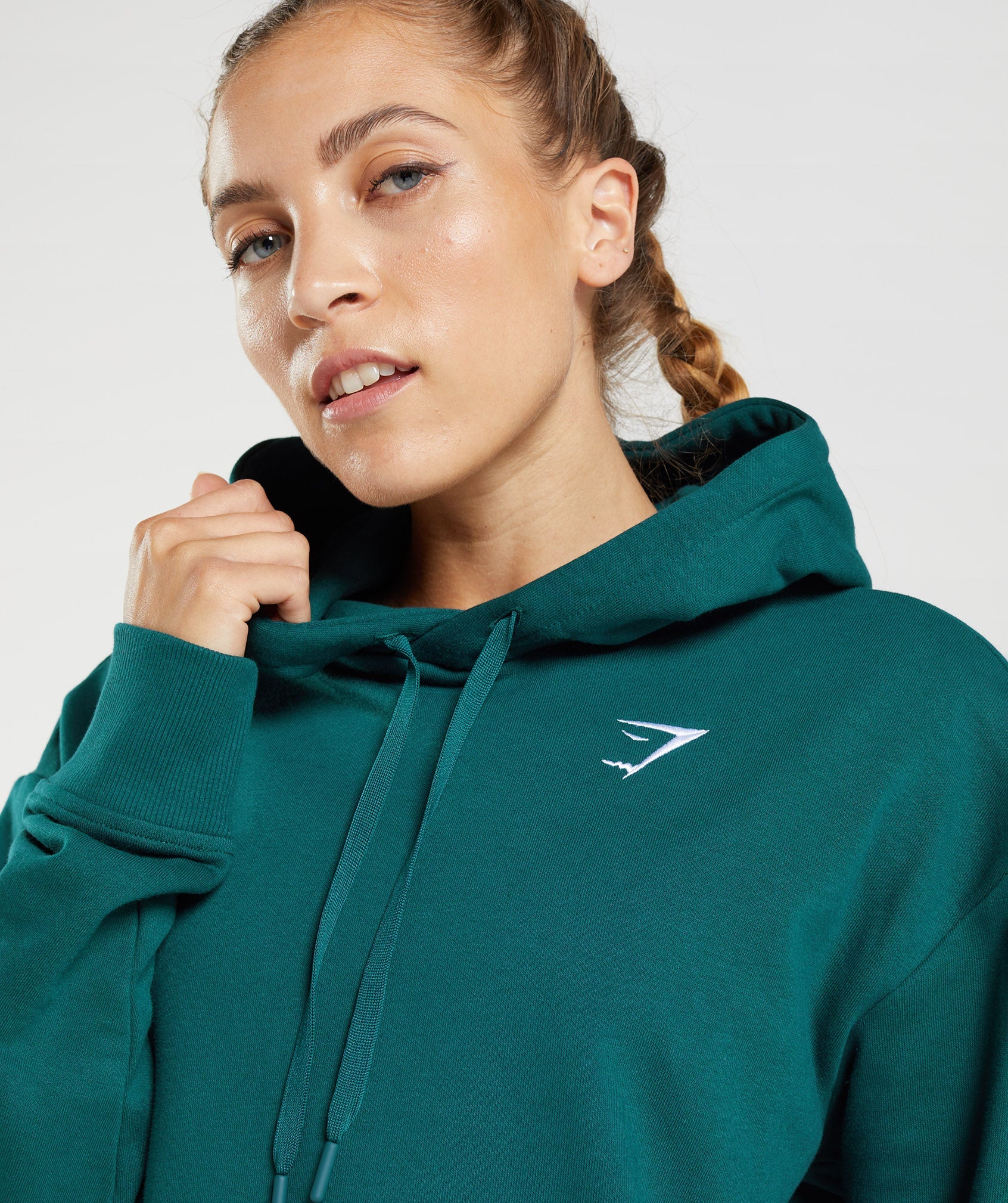 Training Boyfriend Hoodie in Winter Teal - view 3