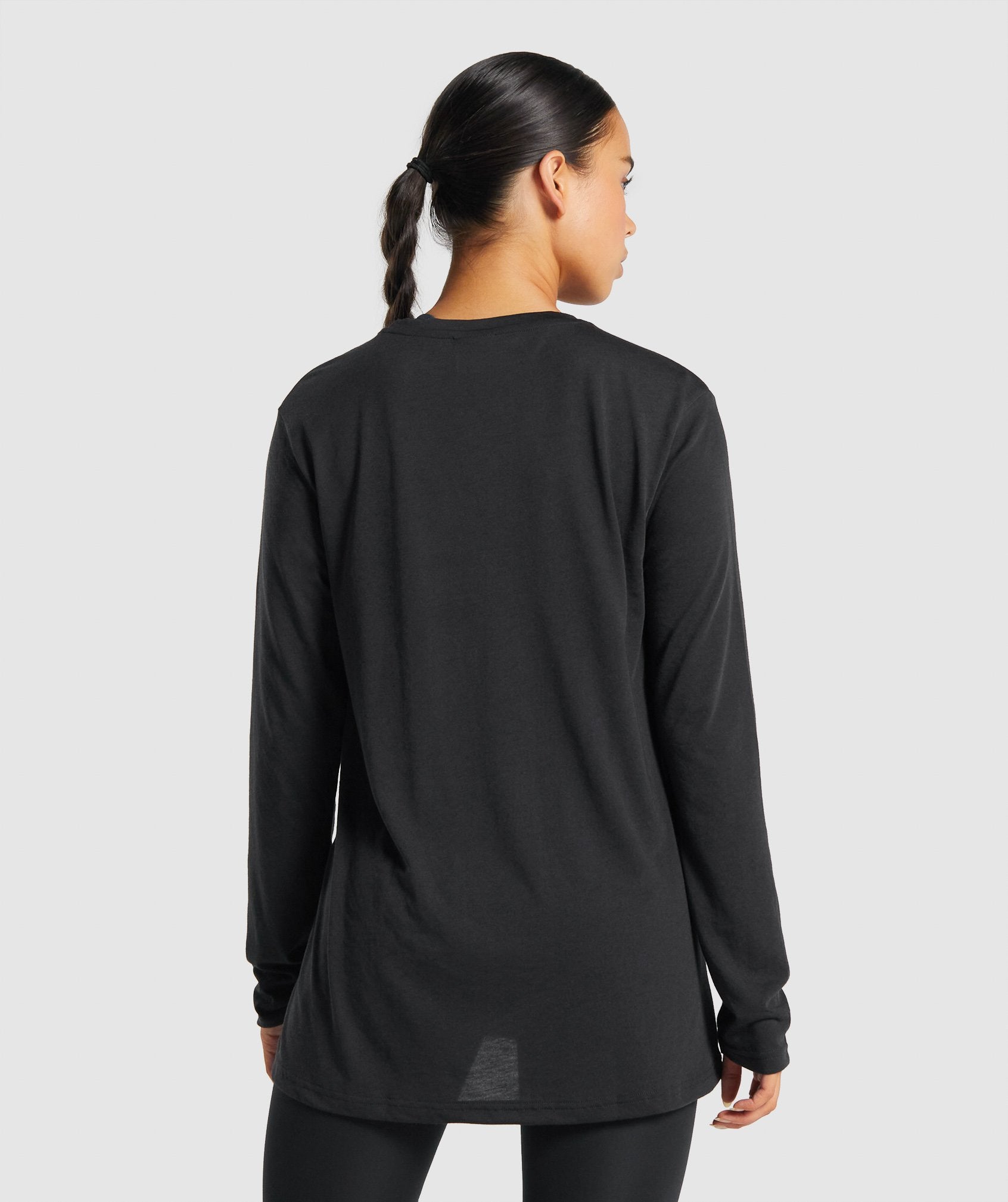 Gymshark Black Full Sleeve T-Shirt