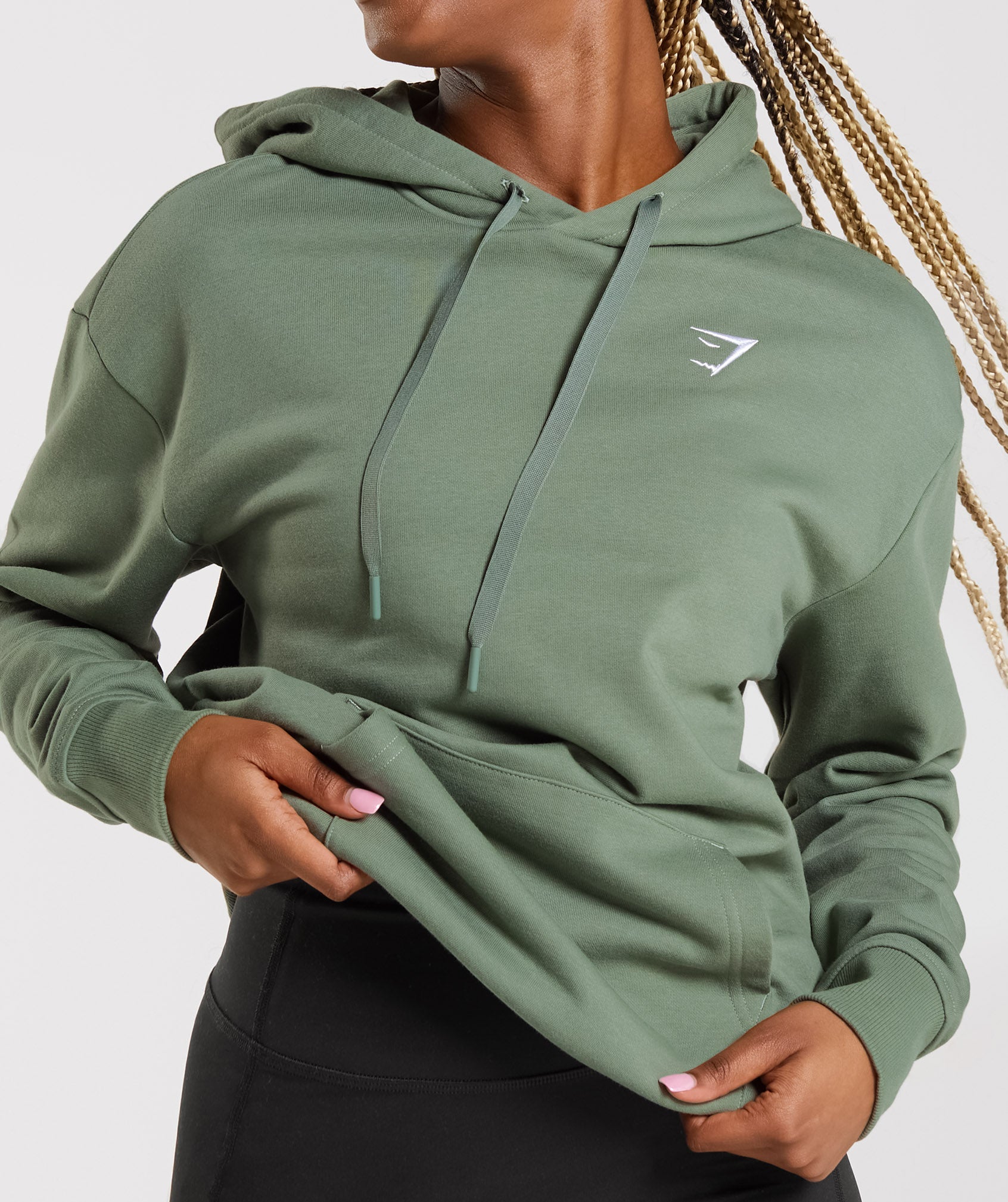 Training Oversized Hoodie in Willow Green