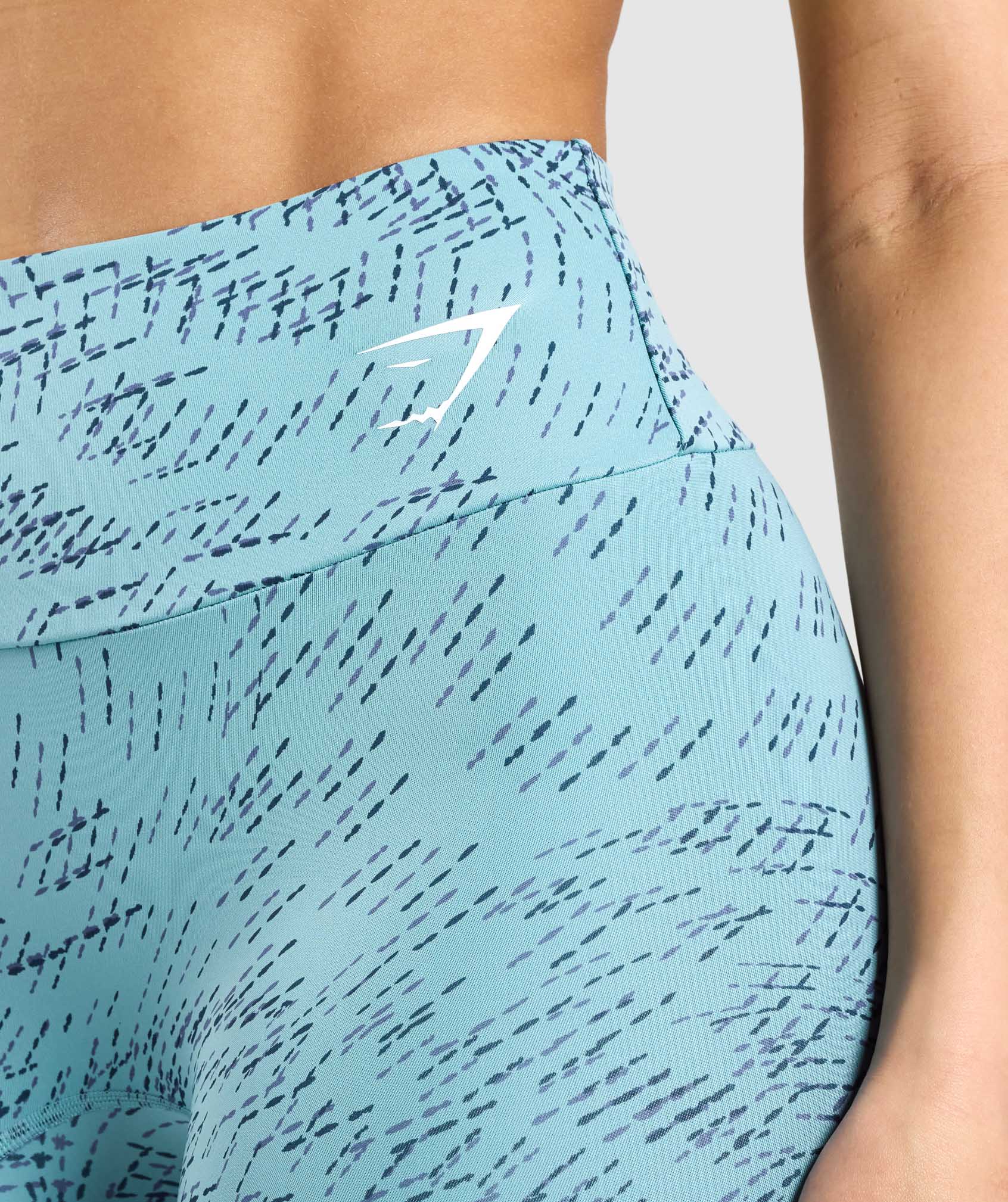 Training Leggings in Teal Print