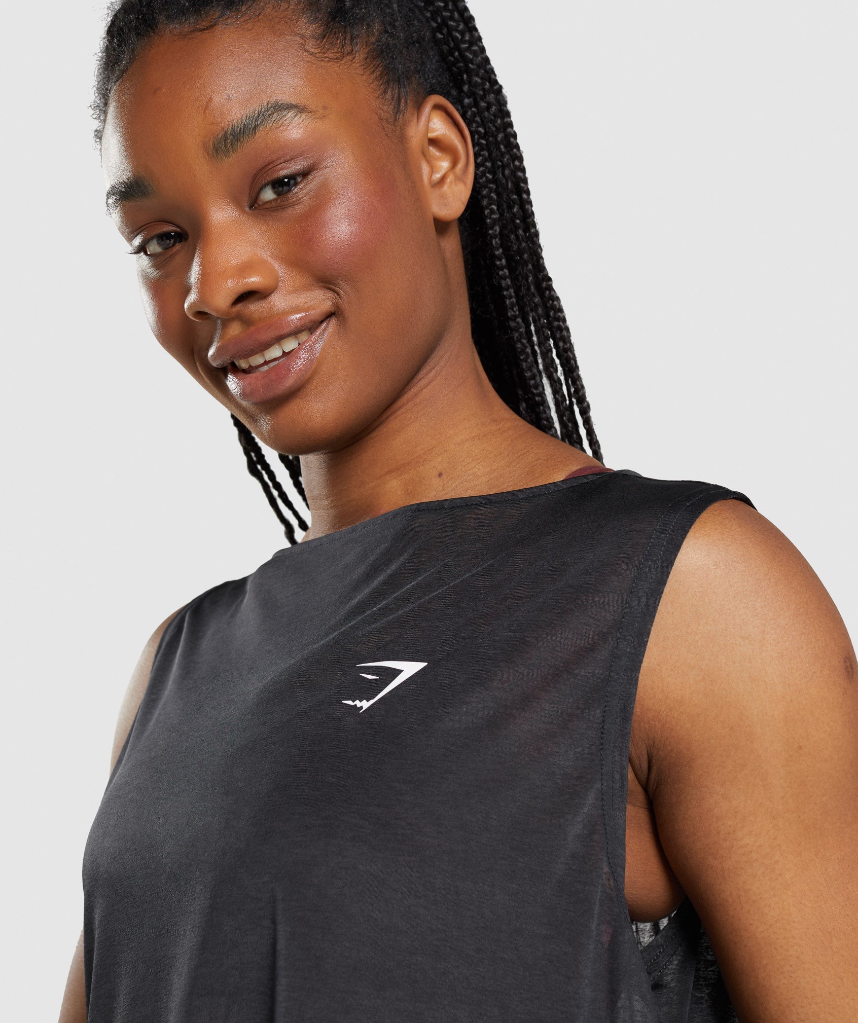 Gymshark Black Tank Tops for Women