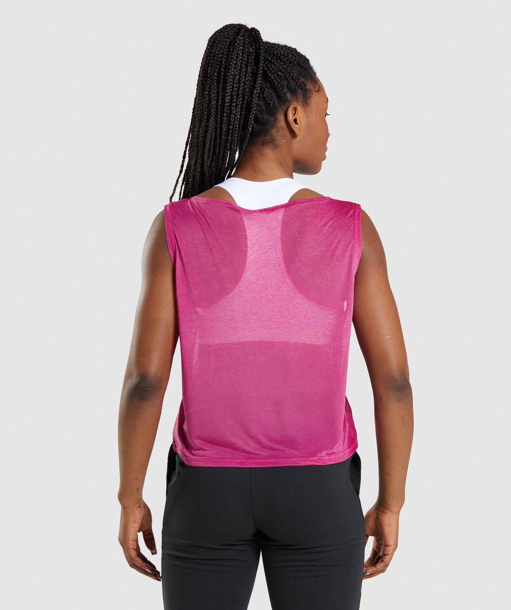 Training Oversized Tank in Dragon Pink - view 2