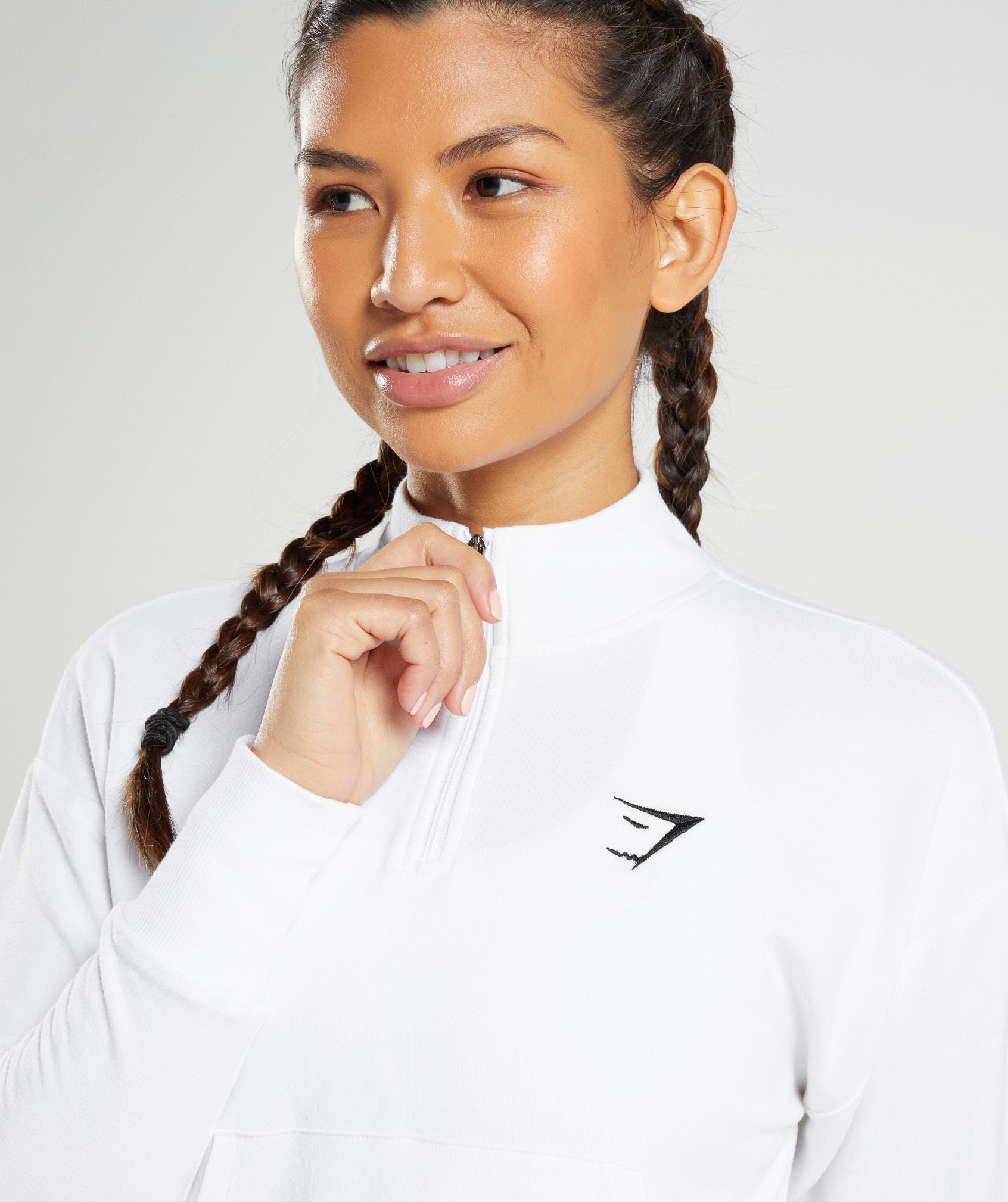 Gymshark Training Zip Hoodie - White