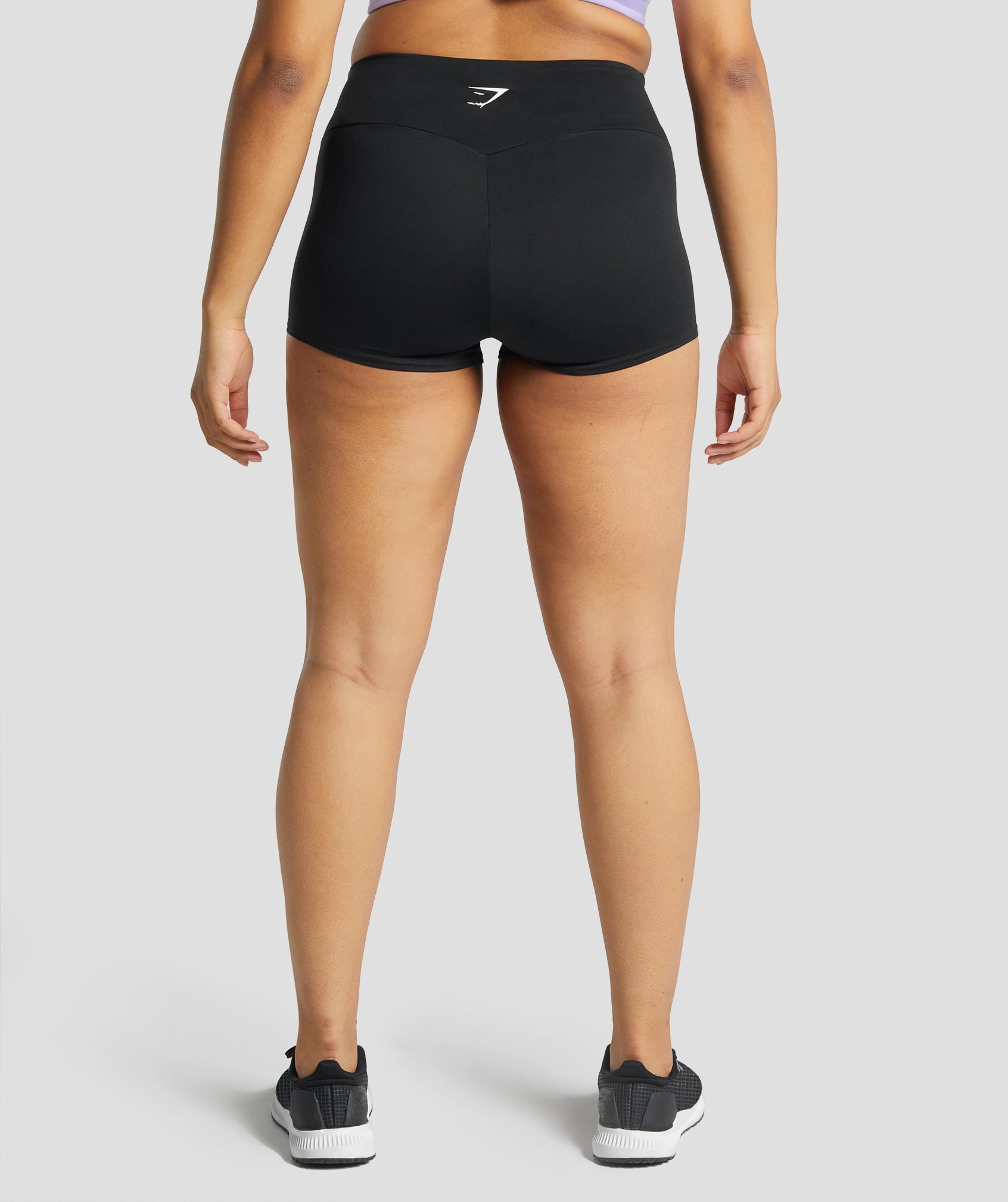 GYMSHARK Womens Training Short Length Shorts, Black, X-Small