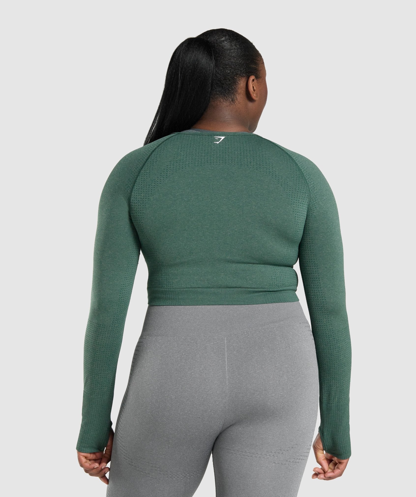 Gymshark Vital Seamless 2.0 Long Sleeve Crop Top Black - $22 - From Michelle