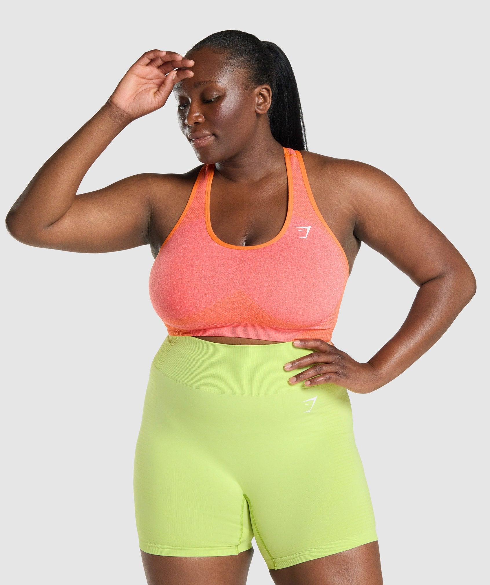 Gymshark Vital Seamless 2.0 Sports Bra - Orange Marl