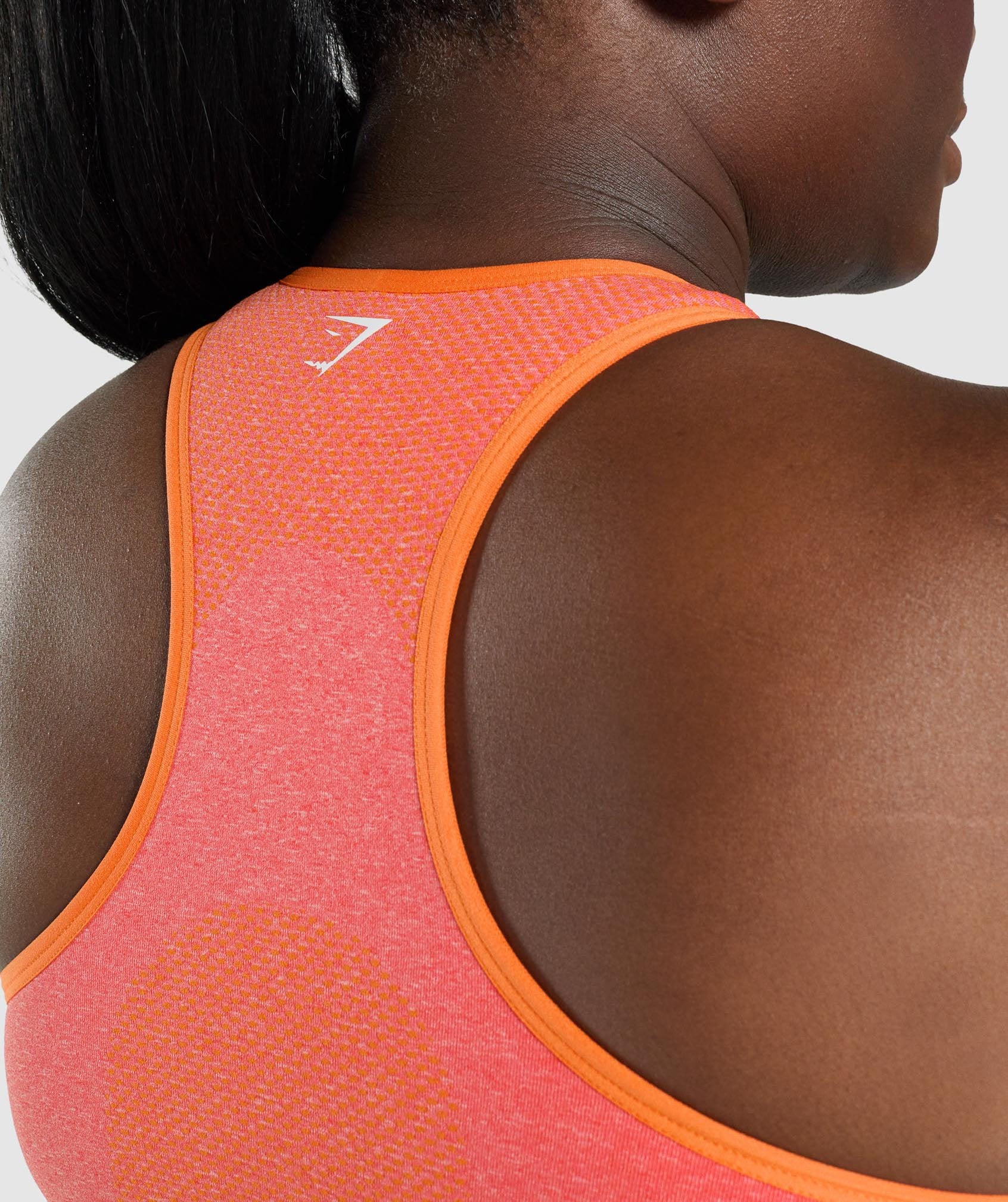 Vital Seamless 2.0 Sports Bra in Orange Marl