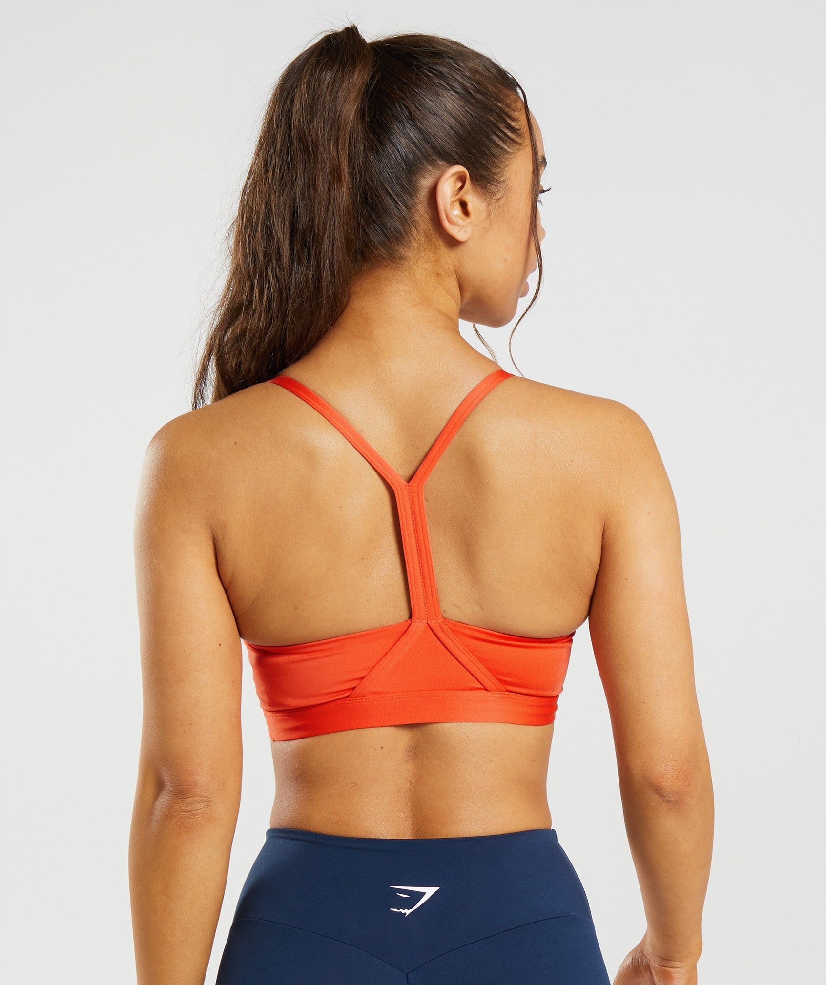 Entyinea Strappy Sports Bra for Women Longline Padded Crop Tank Yoga Bras  Workout Fitness Top Orange XXL 