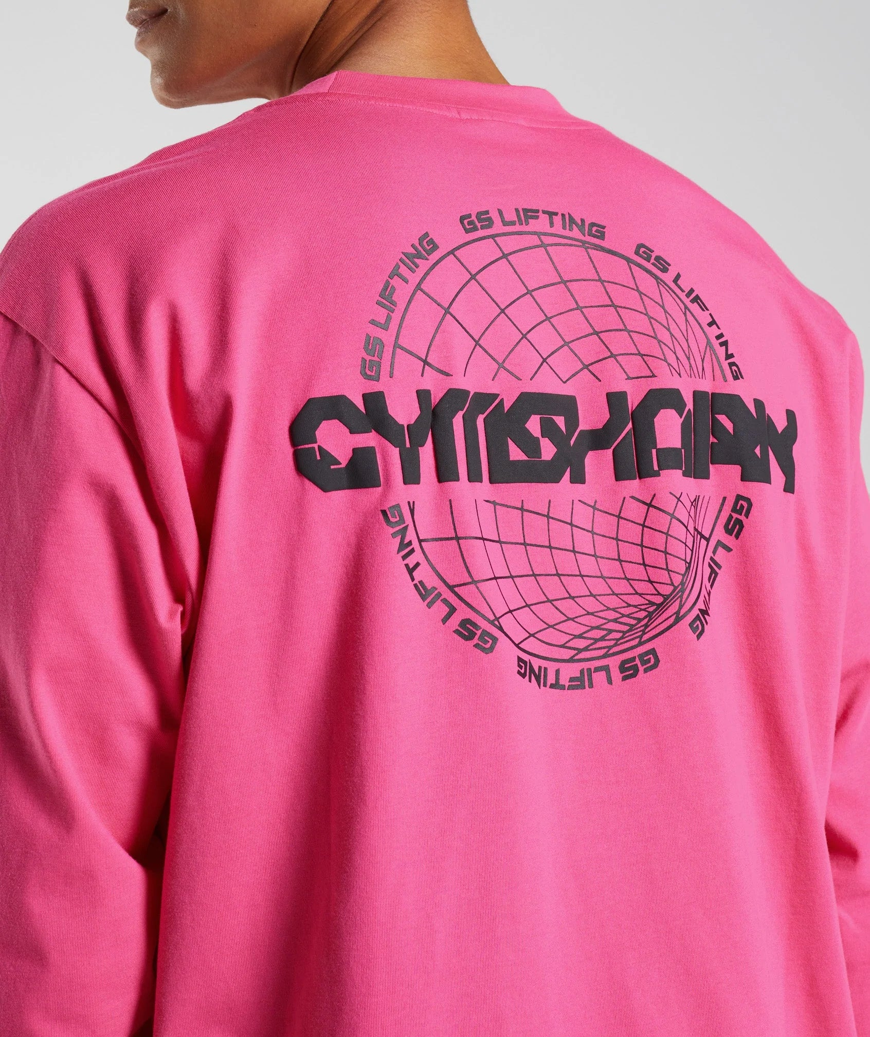 Vibes Long Sleeve T-Shirt in Bright Fuchsia