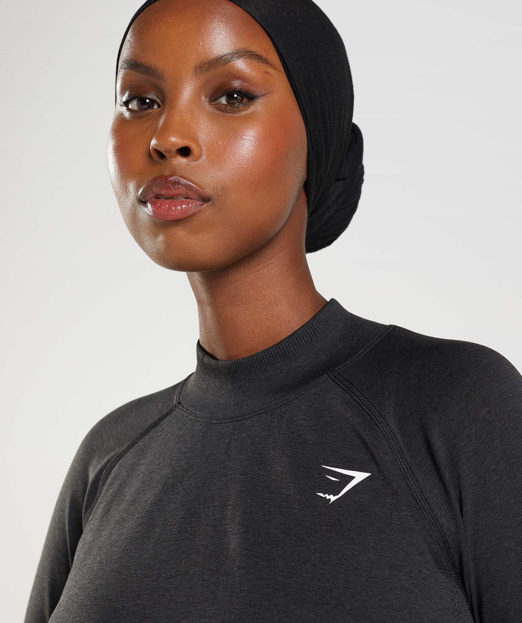 GYMSHARK Vital Seamlesss Womens Fitness Training T-Shirt Black Marl - XXL :  : Fashion