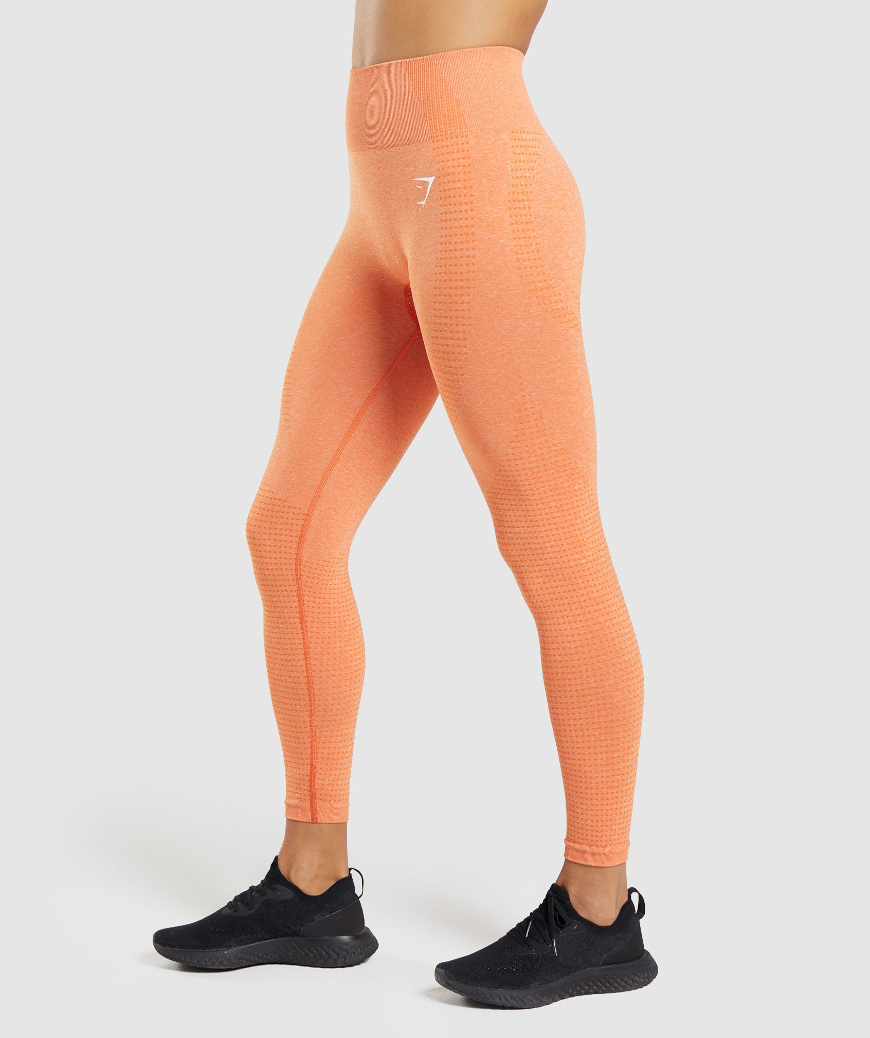 Vital Seamless 2.0 Leggings in Apricot Orange Marl - view 3
