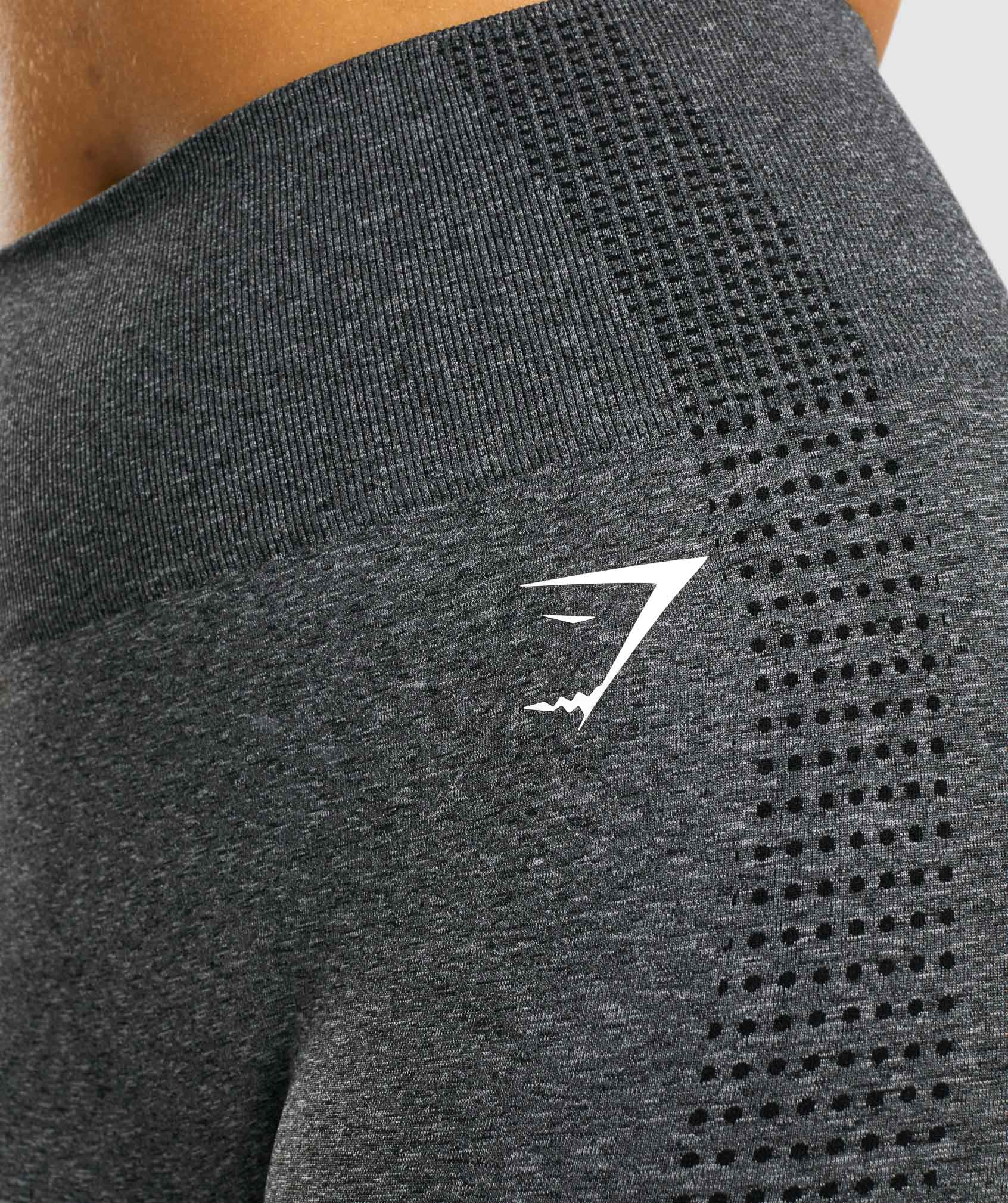 GYMSHARK Vital Seamless Leggings - Light Grey Marl - Size Small