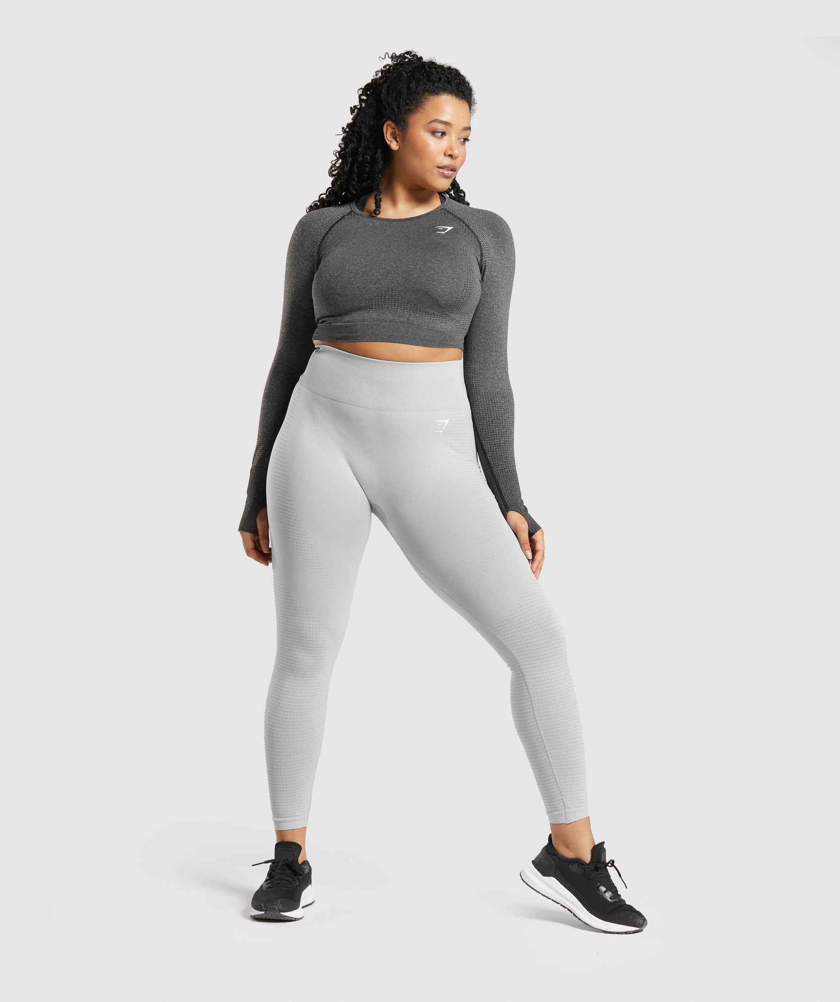 Gymshark Vital Seamless 2.0 Shorts - Light Grey Marl, Women's