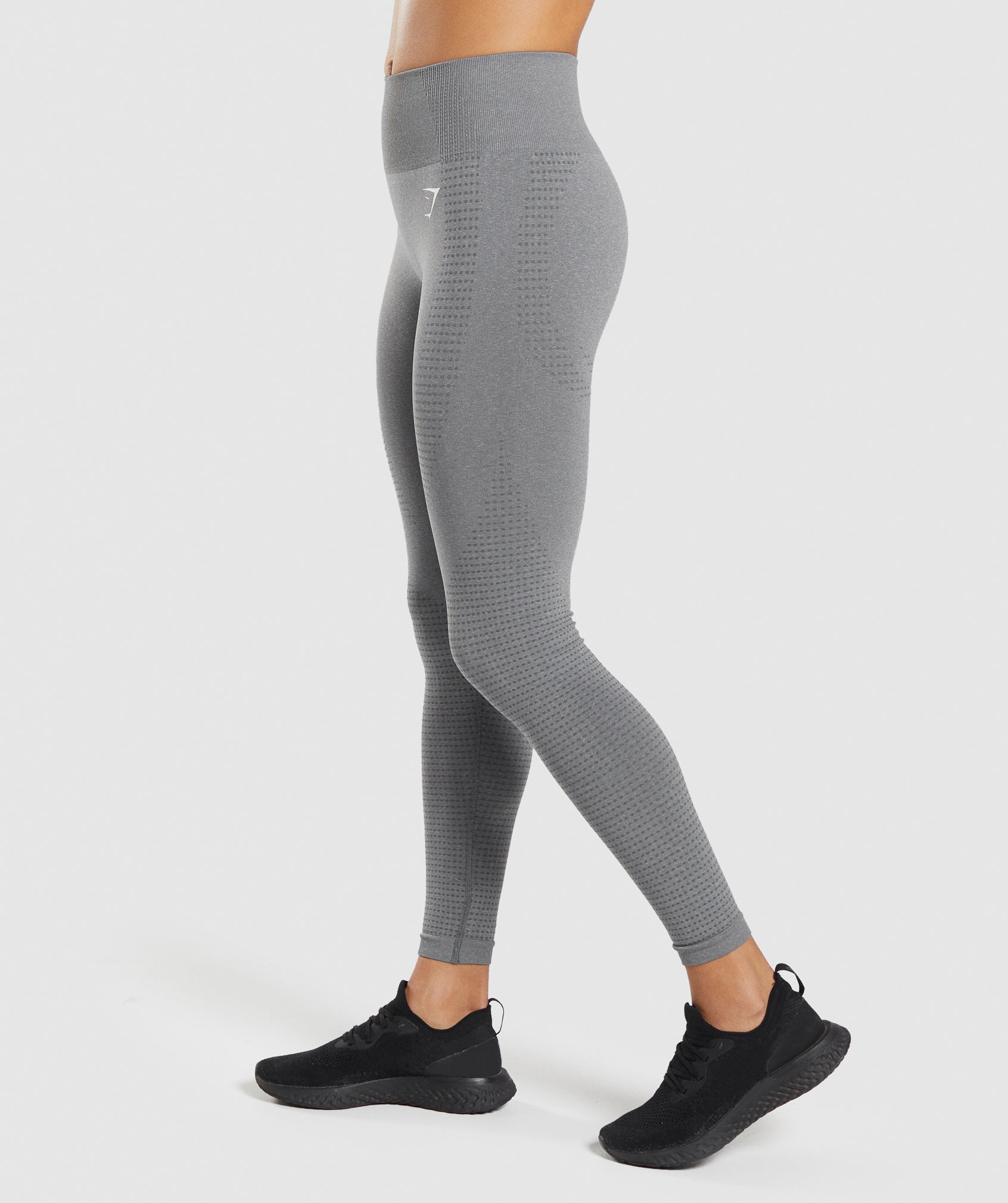 Fratessa Seamless Leggings & Sports Top Set - Charcoal