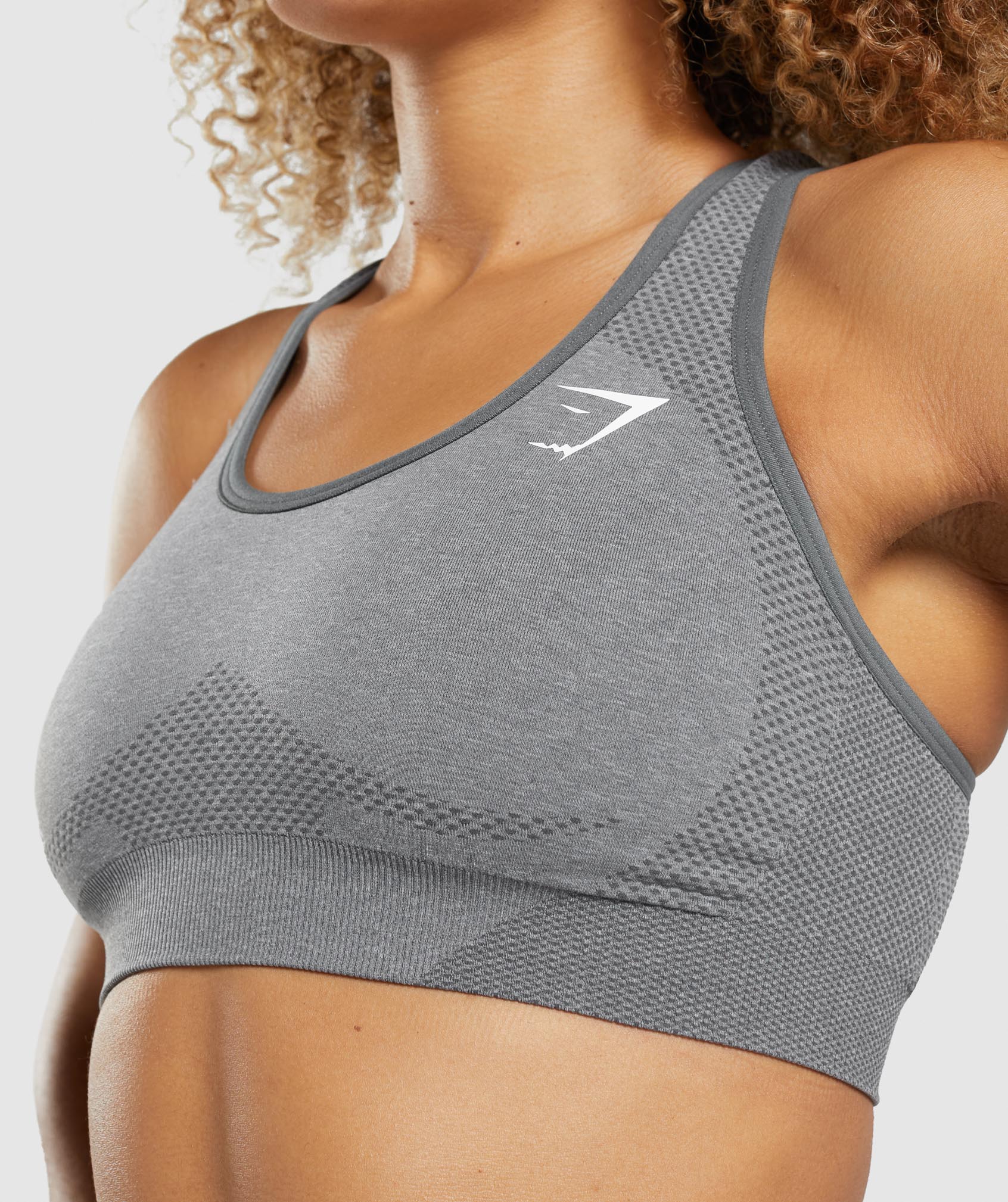 Vital Seamless 2.0 Sports Bra in Smokey Grey Marl - view 7