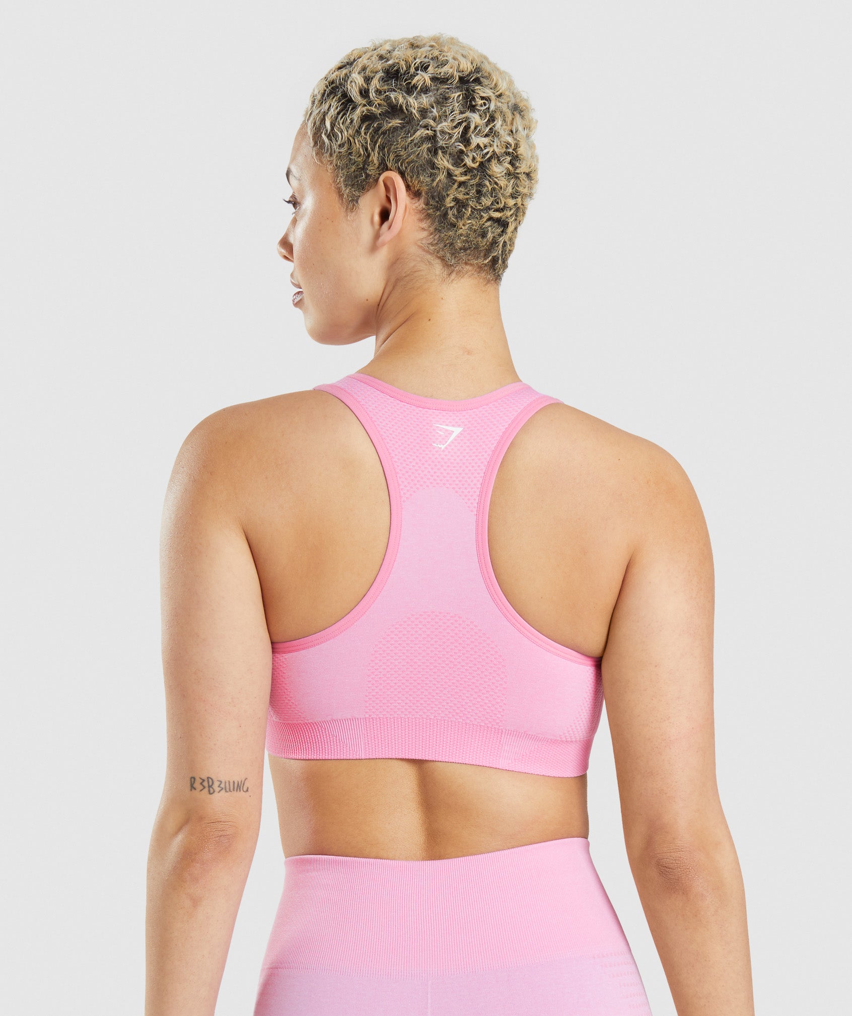 Gymshark ultra seamless leggings and bra 2 piece set Small Women's neon pink