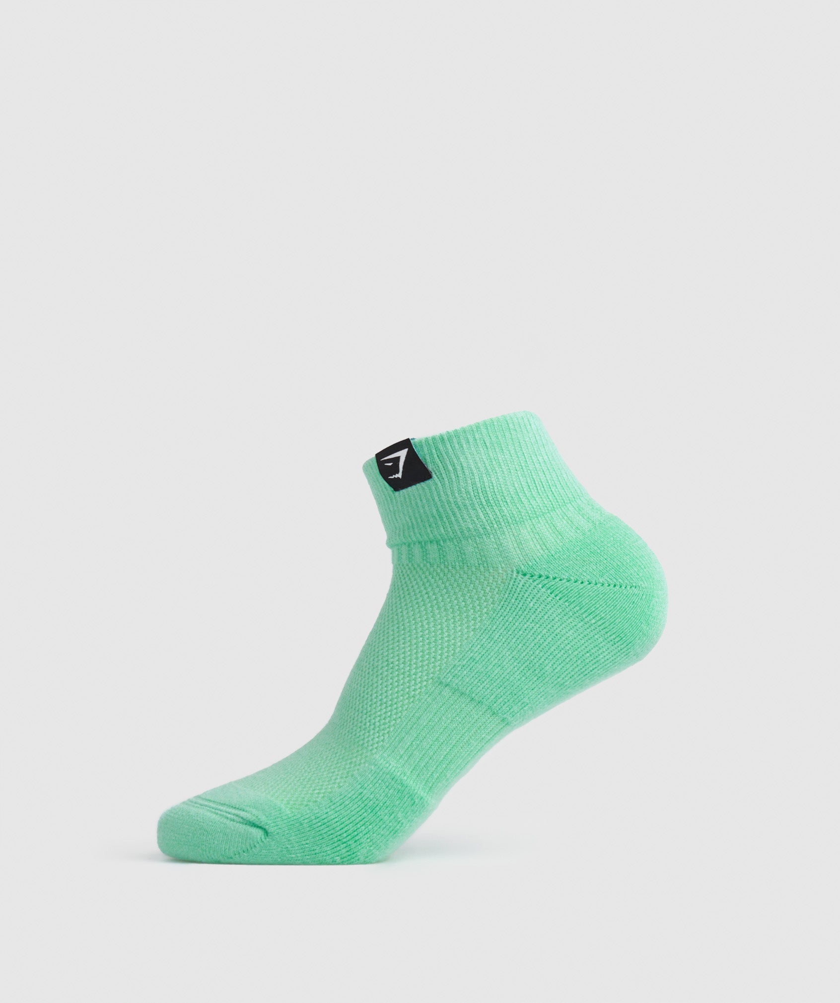 Gymshark Woven Tab Quarter Socks 3pk - White