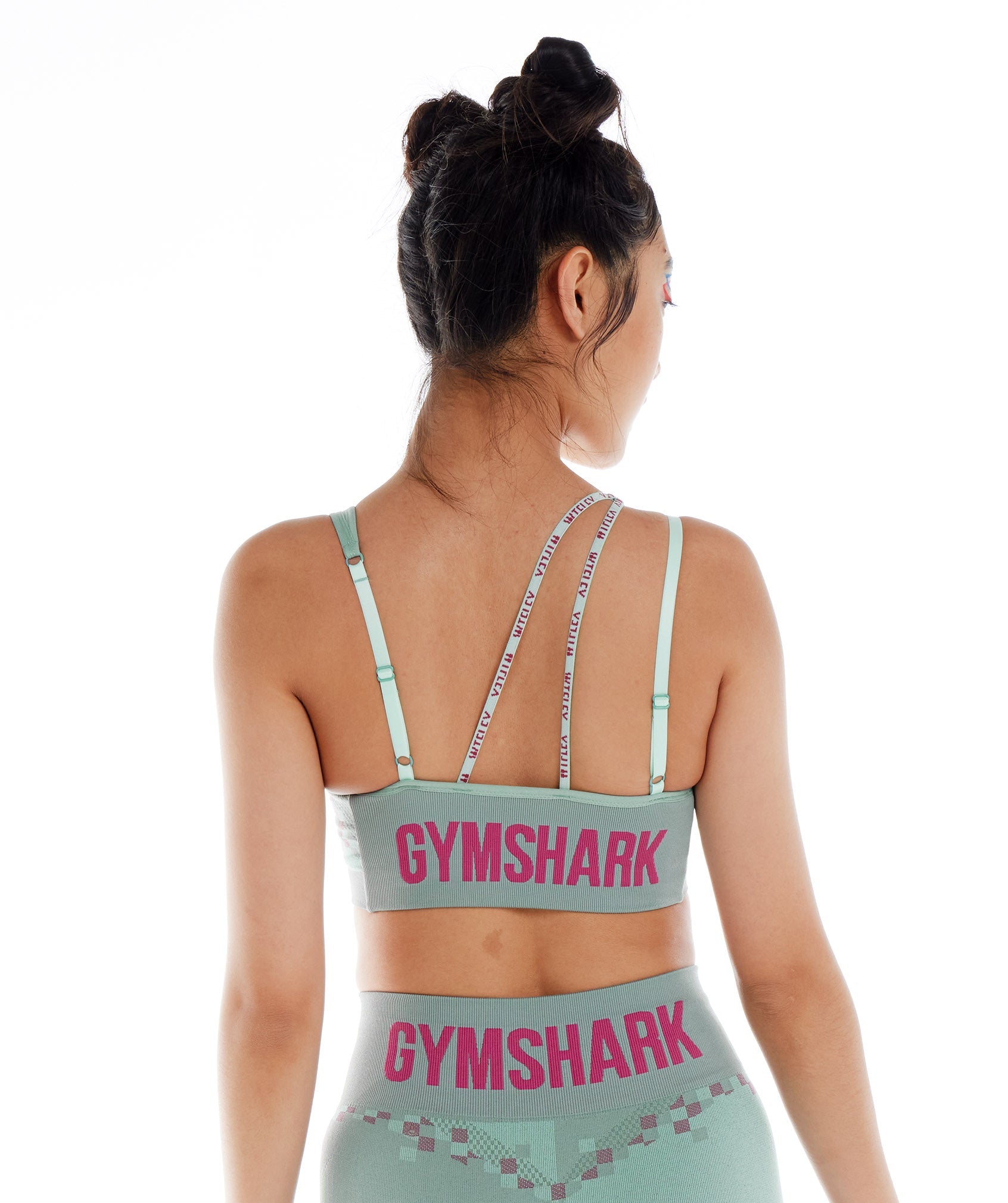 Gymshark Women's Flex Strappy Sports Bra Blue Size XL