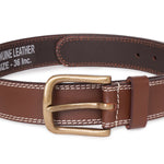 4132 Brown Leather Belt for Men