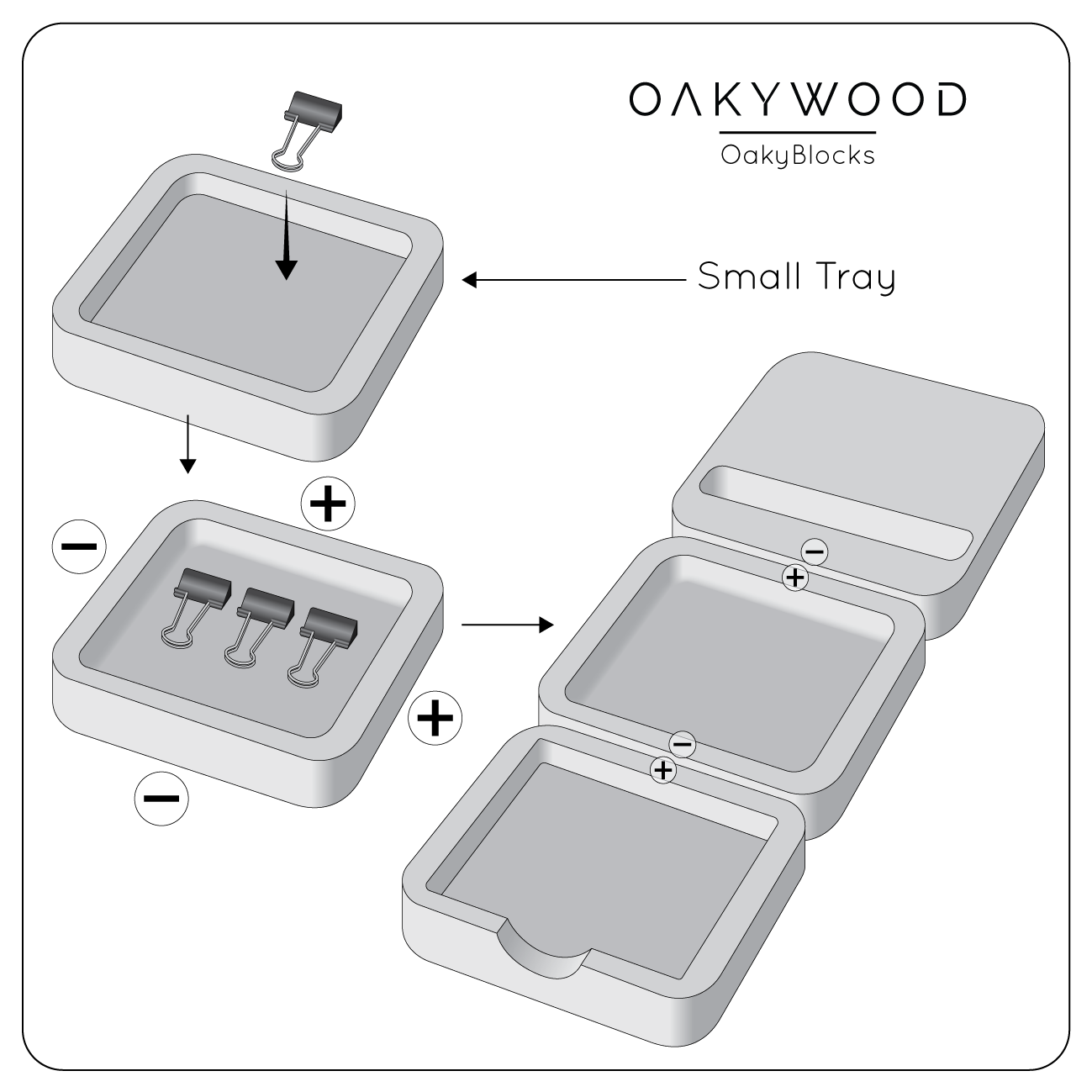 Small Tray - OakyBlocks