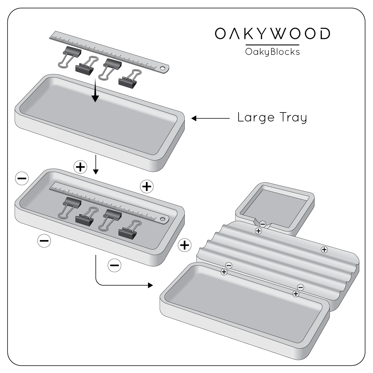 Large Tray - OakyBlocks