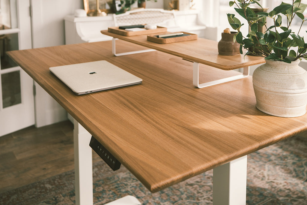 solid wooden desk