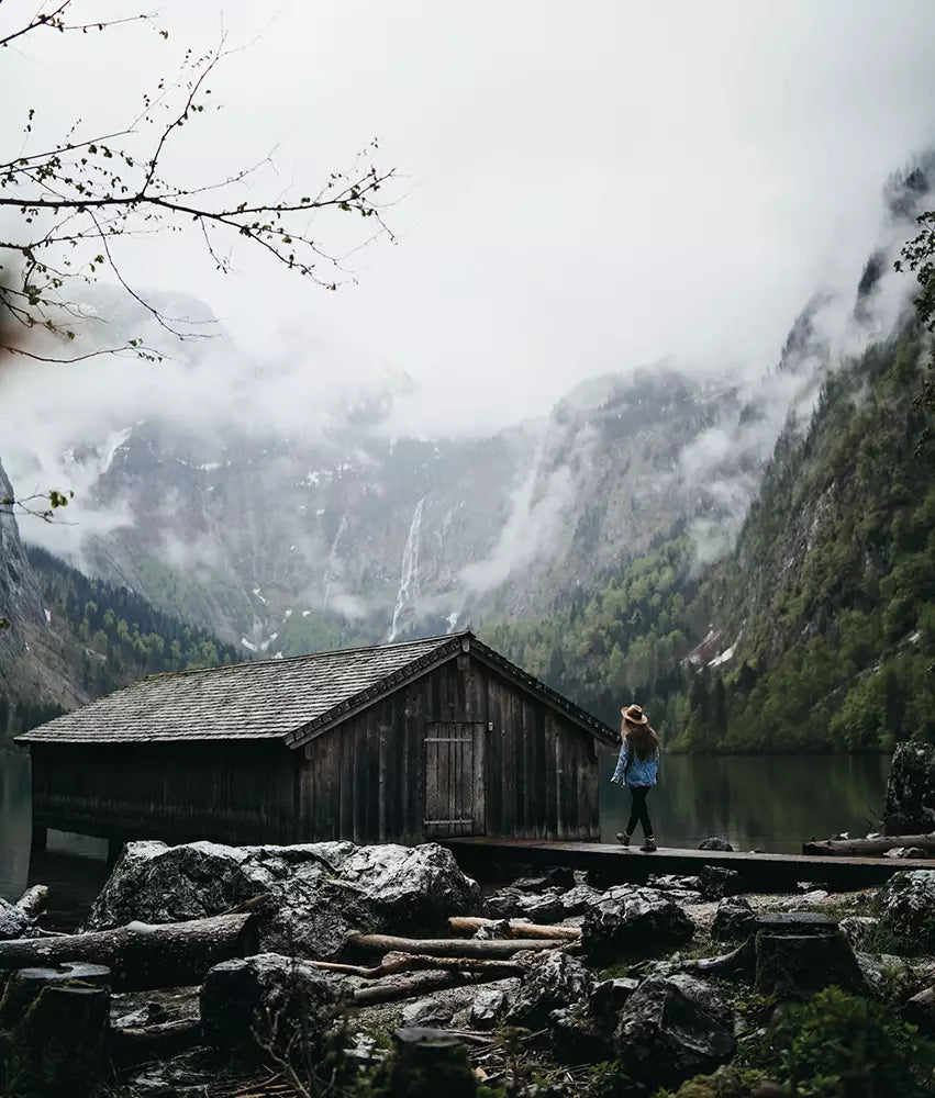 cloudy mountain shed