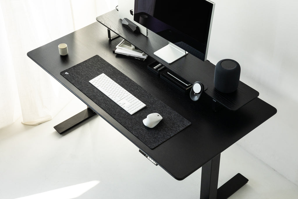 wooden black desk