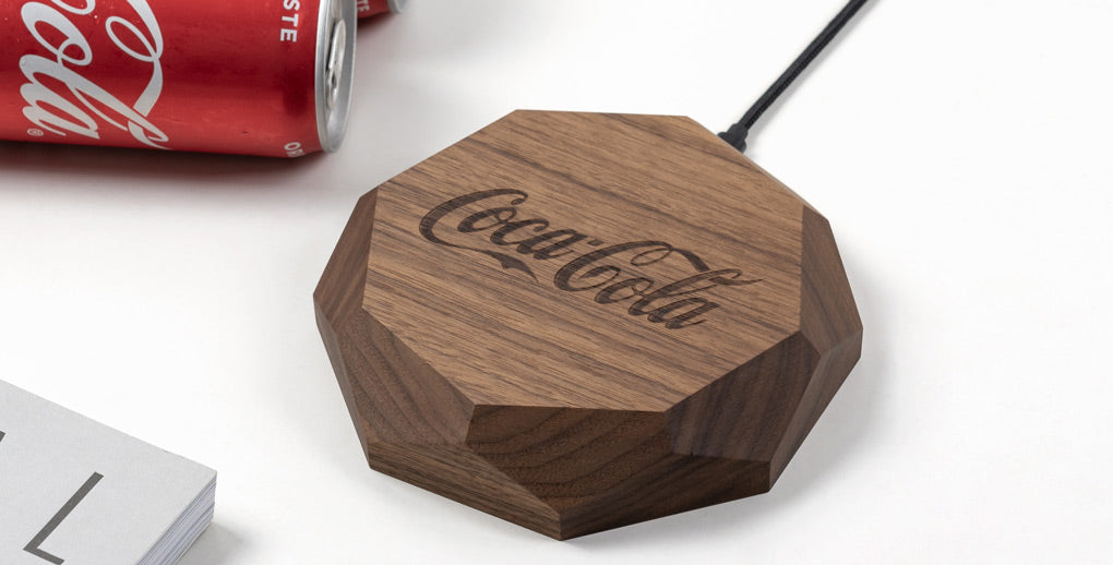 wooden wireless charger as corporate or business gift