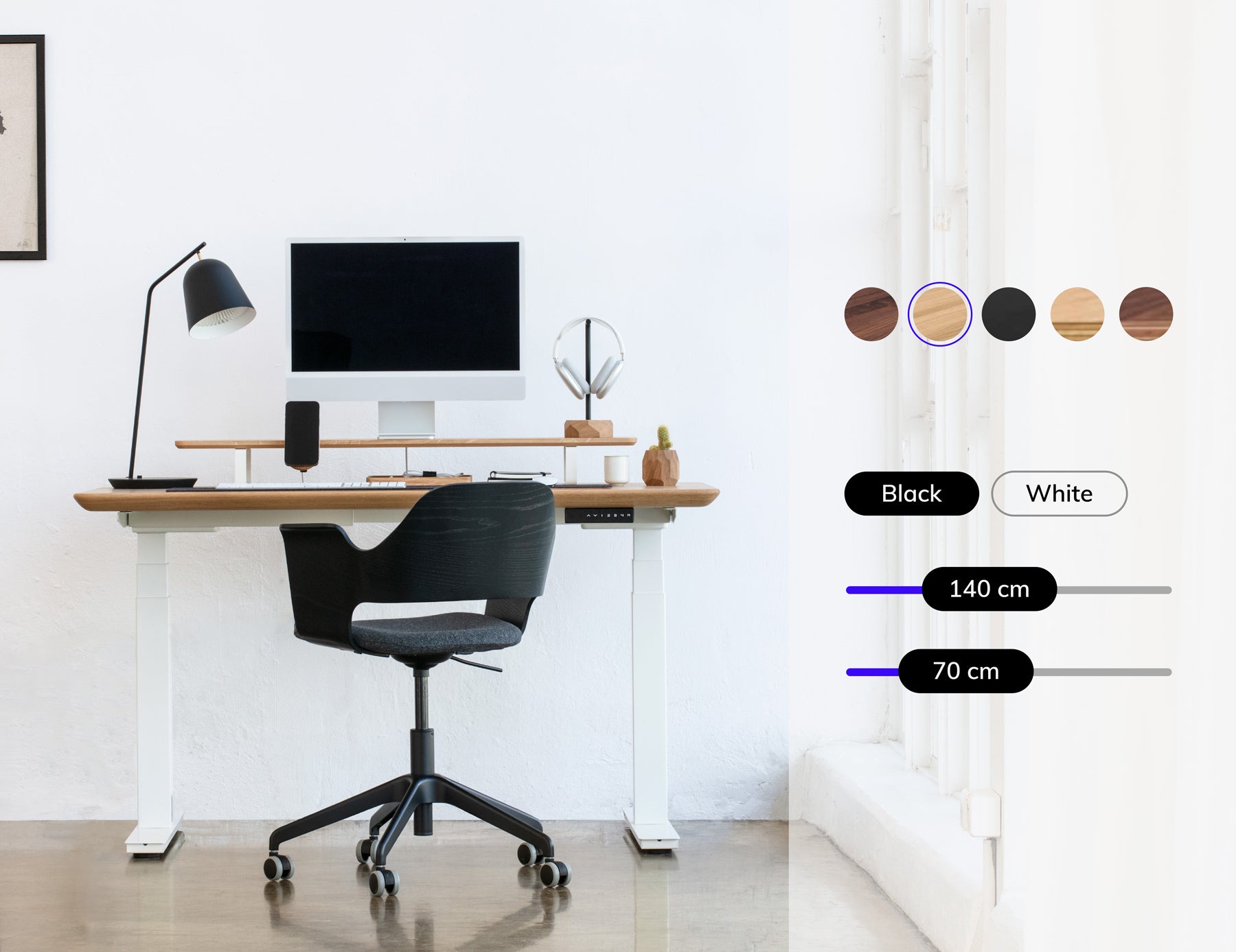 standing desk configurator