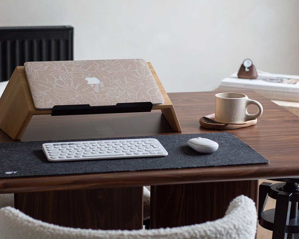 laptop stand setup