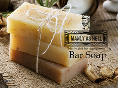 Manly as hell soap bars