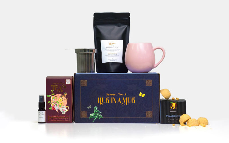 Tea gift hamper that pairs well with chocolate