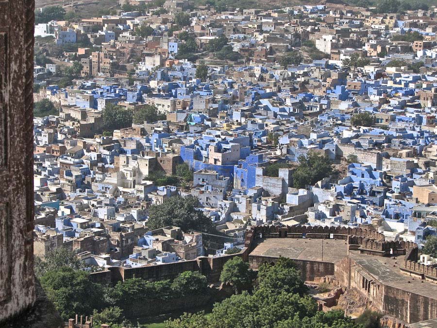 old town from the mehrangarh fort, jodhpur