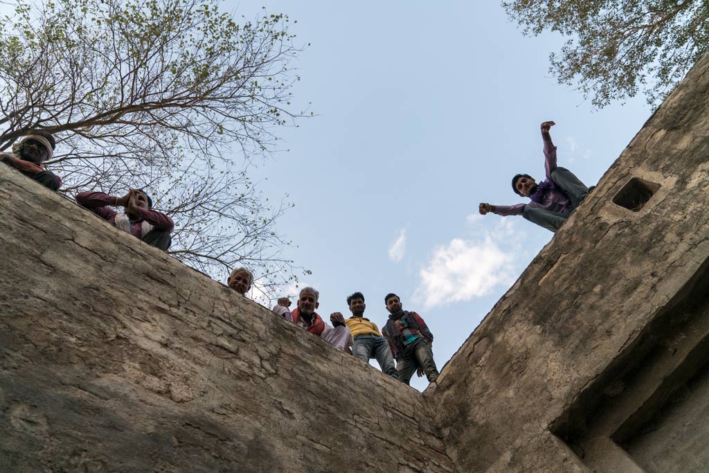 At Chamawali ki Baoli stepwell