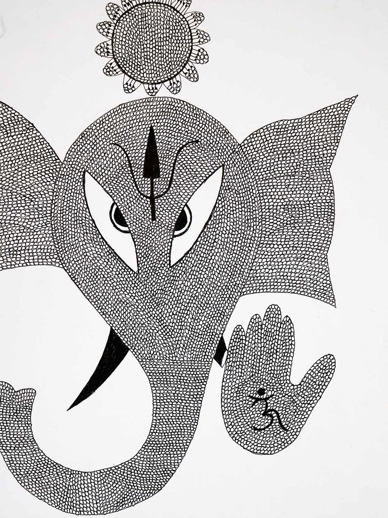 Gond Painting of Ganesh