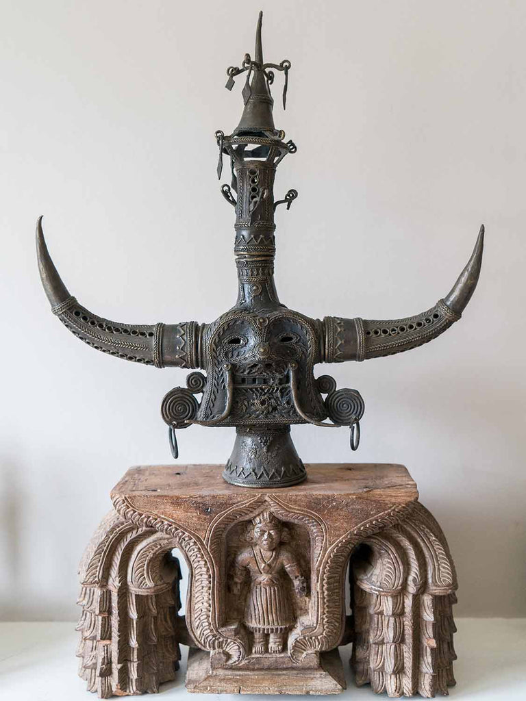 Anthropormorhic Tribal Brass Sculpture 