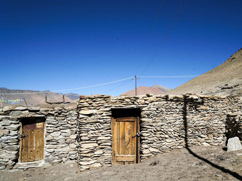 Fine walling at Thugde village, Ladakh